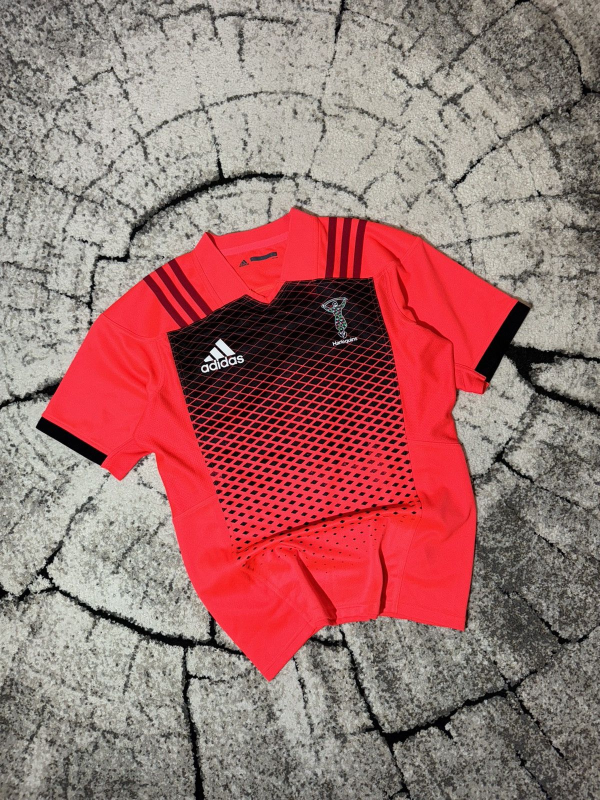 Adidas × Vintage 2017/18 Maillot Adidas Harlequins Rugby Taille Jersey Large Size US L / EU 52-54 / 3 - 1 Thumbnail
