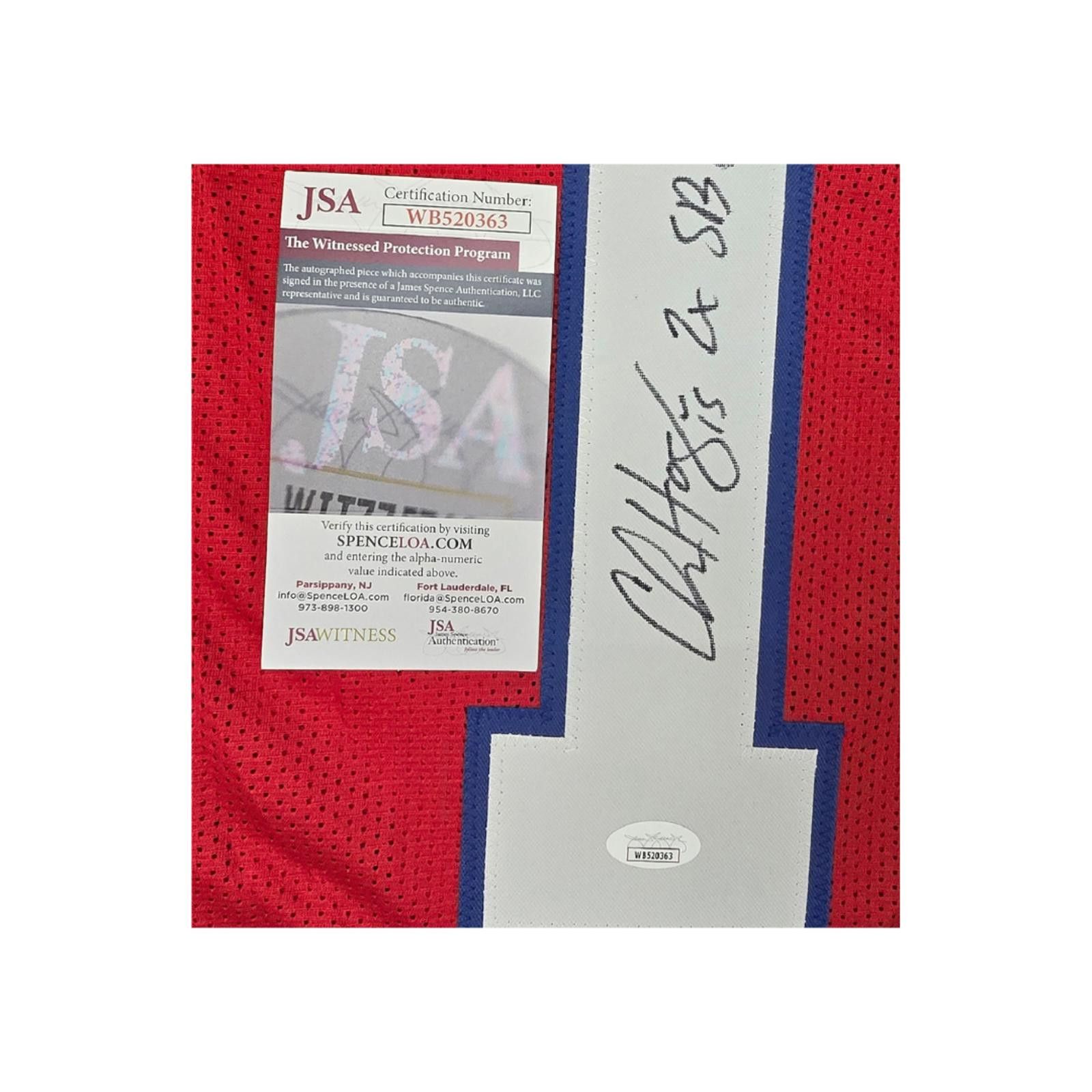 Other Chris Hogan Autographed & Insc Football Jersey coa (XL) Size ONE SIZE - 4 Thumbnail