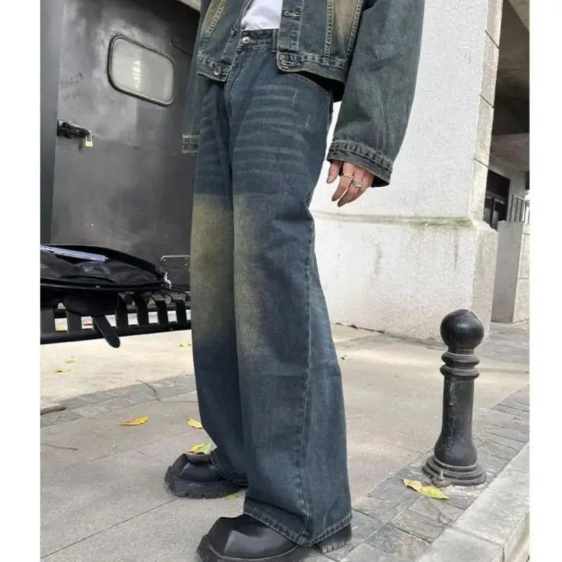 Japanese Brand High street loose straight leg casual jeans Size US 32 / EU 48 - 4 Thumbnail