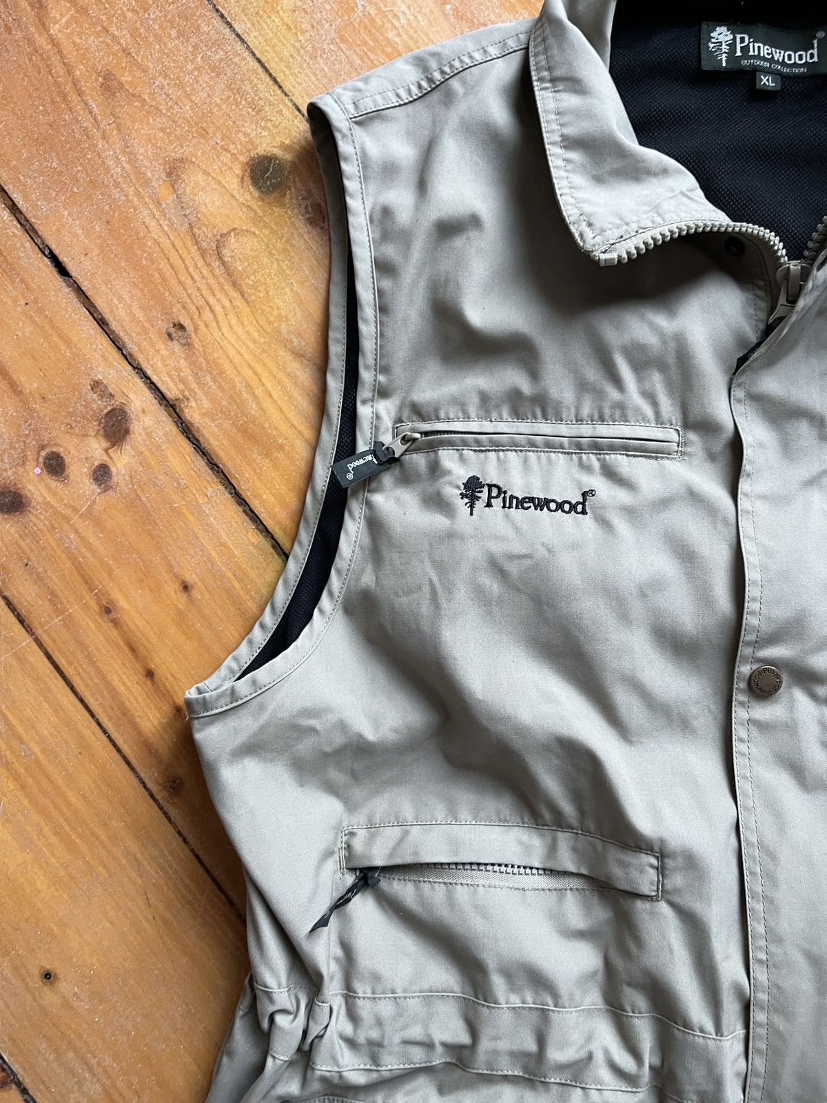 American Essentials Pinewood Beige Vest vintage Size US XL / EU 56 / 4 - 4 Thumbnail