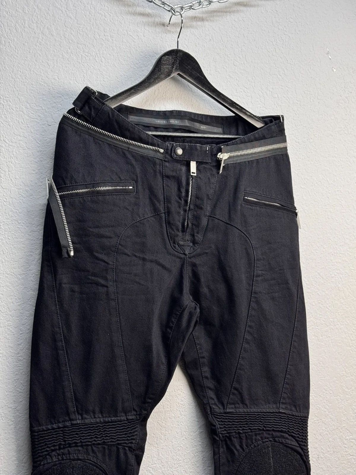 Ben Taverniti Unravel Project BEN TAVERNITI UNRAVEL PROJECT VINTAGE RICK OWENS MOTTO Size US 33 - 3 Thumbnail