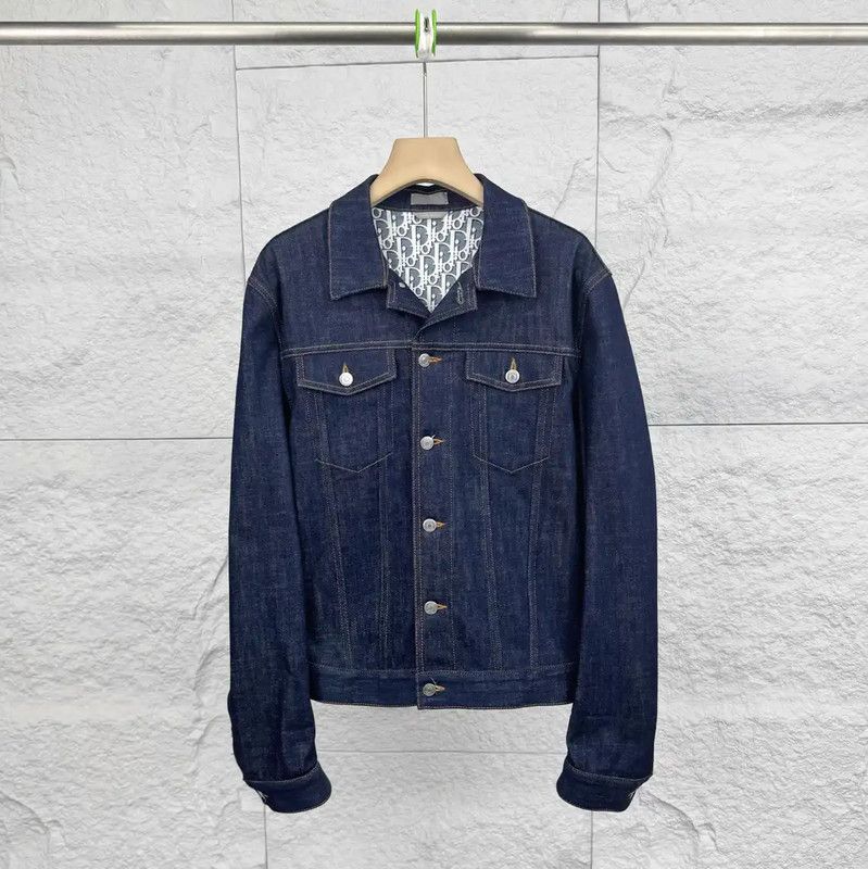 Dior Dior Men's Denim Jacket in Dark Blue 0089 Size US M / EU 48-50 / 2 - 1 Thumbnail