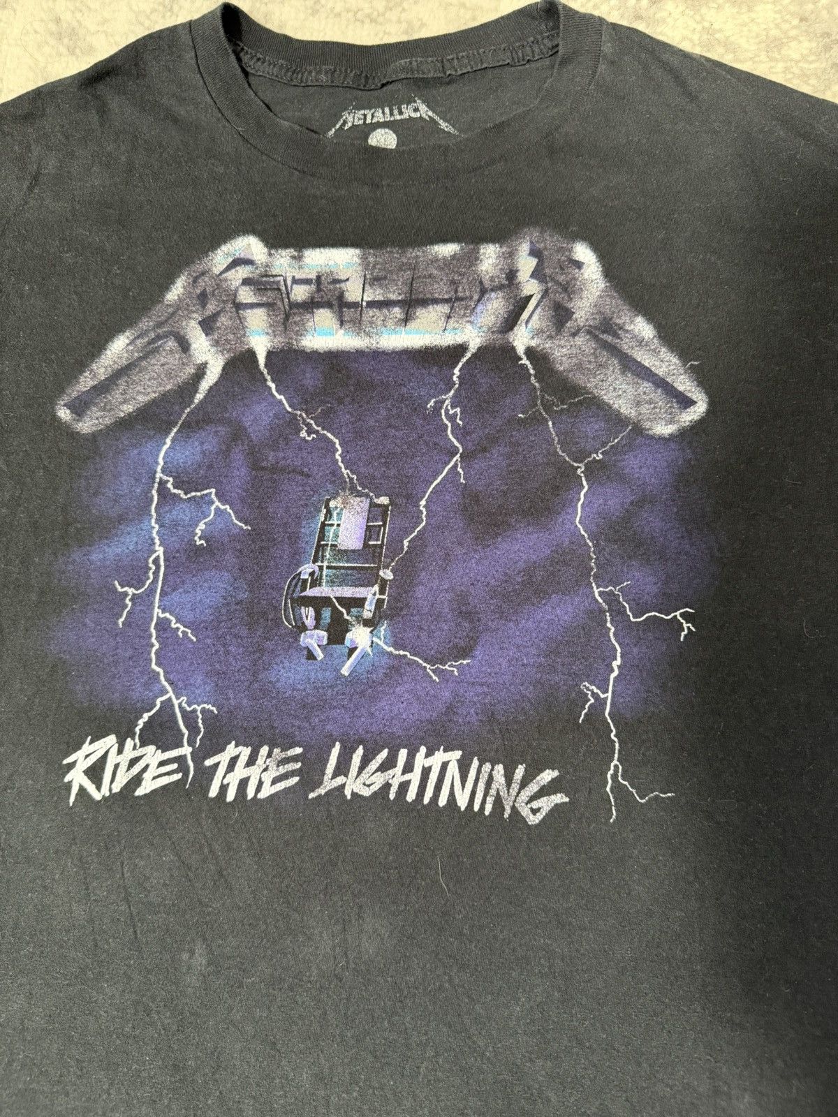 Band Tees × Metallica × Vintage Metallica Ride the Lightning T-Shirt Size US XL / EU 56 / 4 - 3 Thumbnail