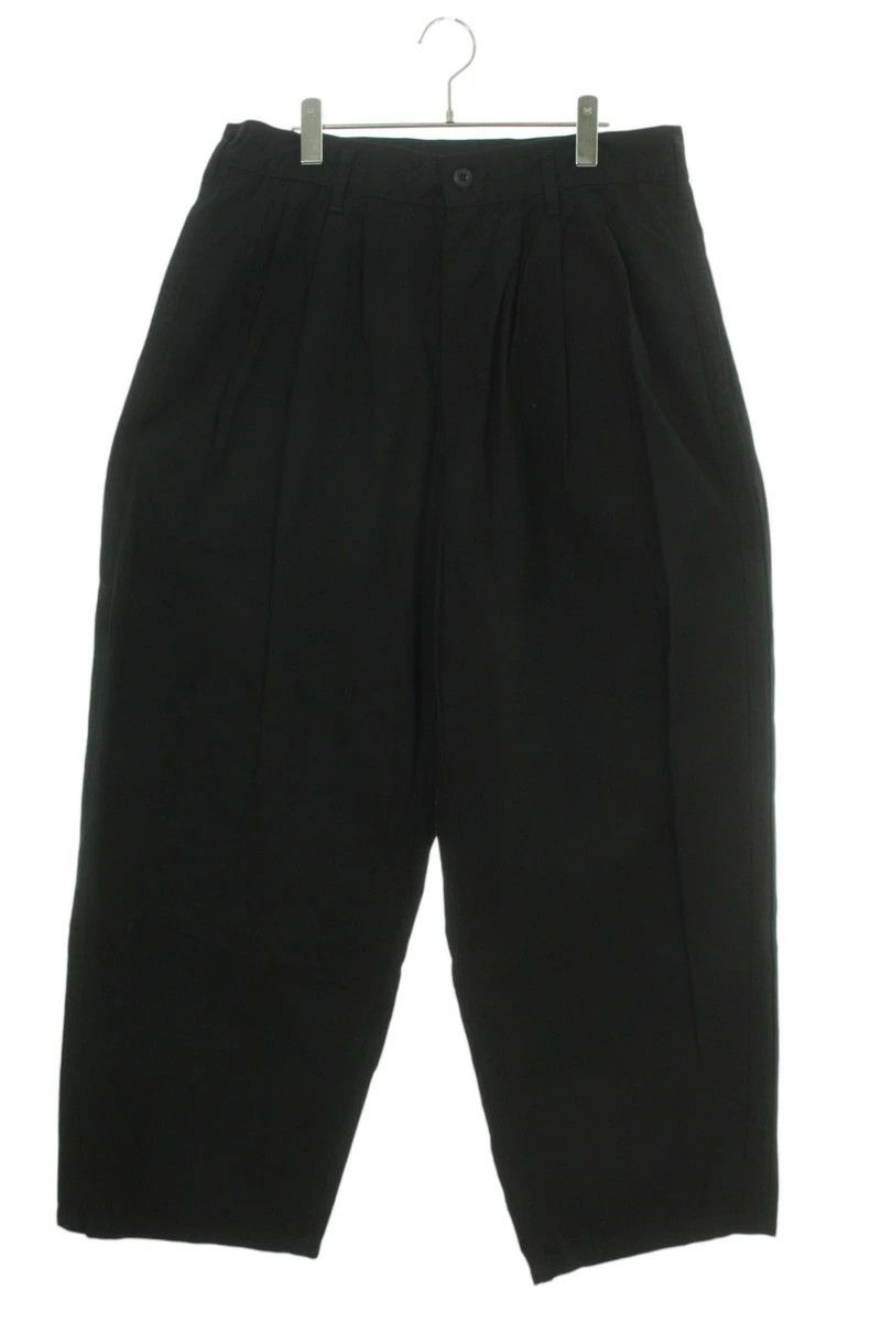 Yohji Yamamoto BLACK Scandal Yohji Yamamoto Ripstop wide long pants Size US 35 - 1 Thumbnail