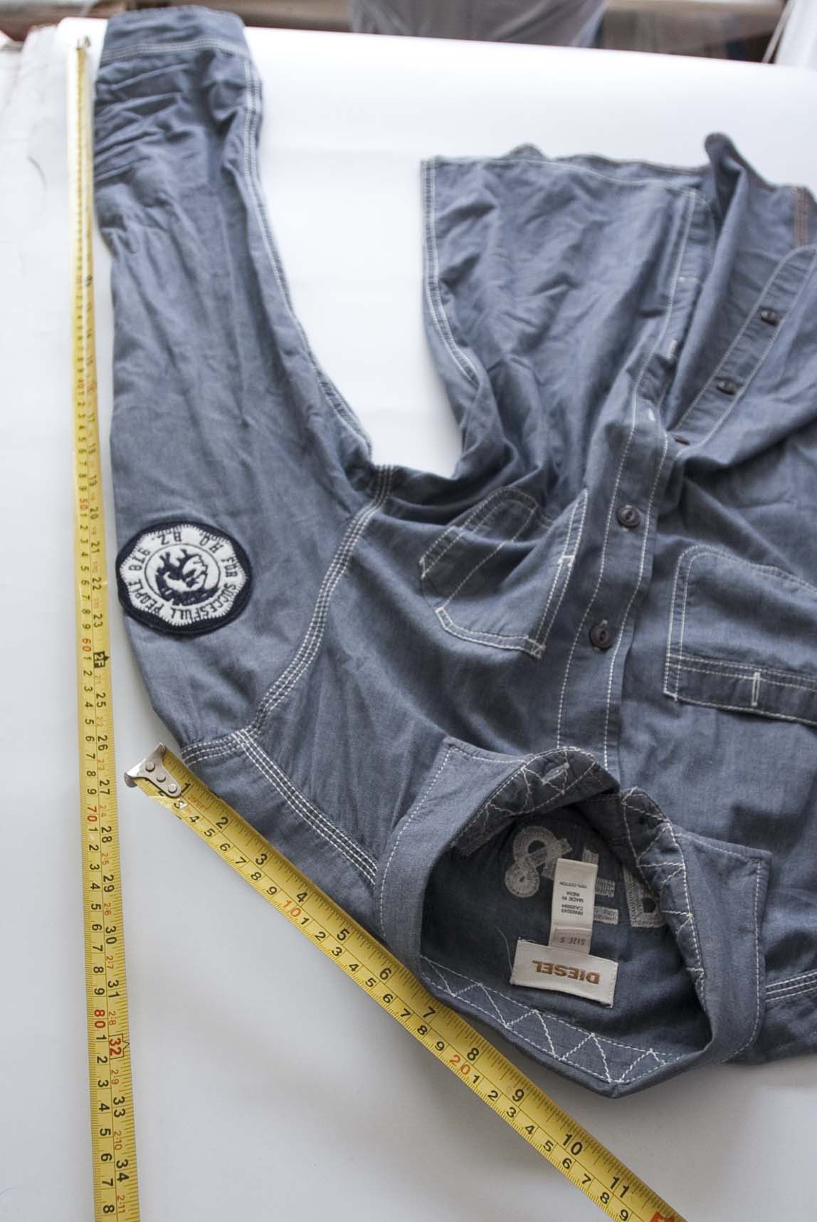 Diesel Diesel Shirt Denim Chambray Patch Size S Size US S / EU 44-46 / 1 - 6 Thumbnail