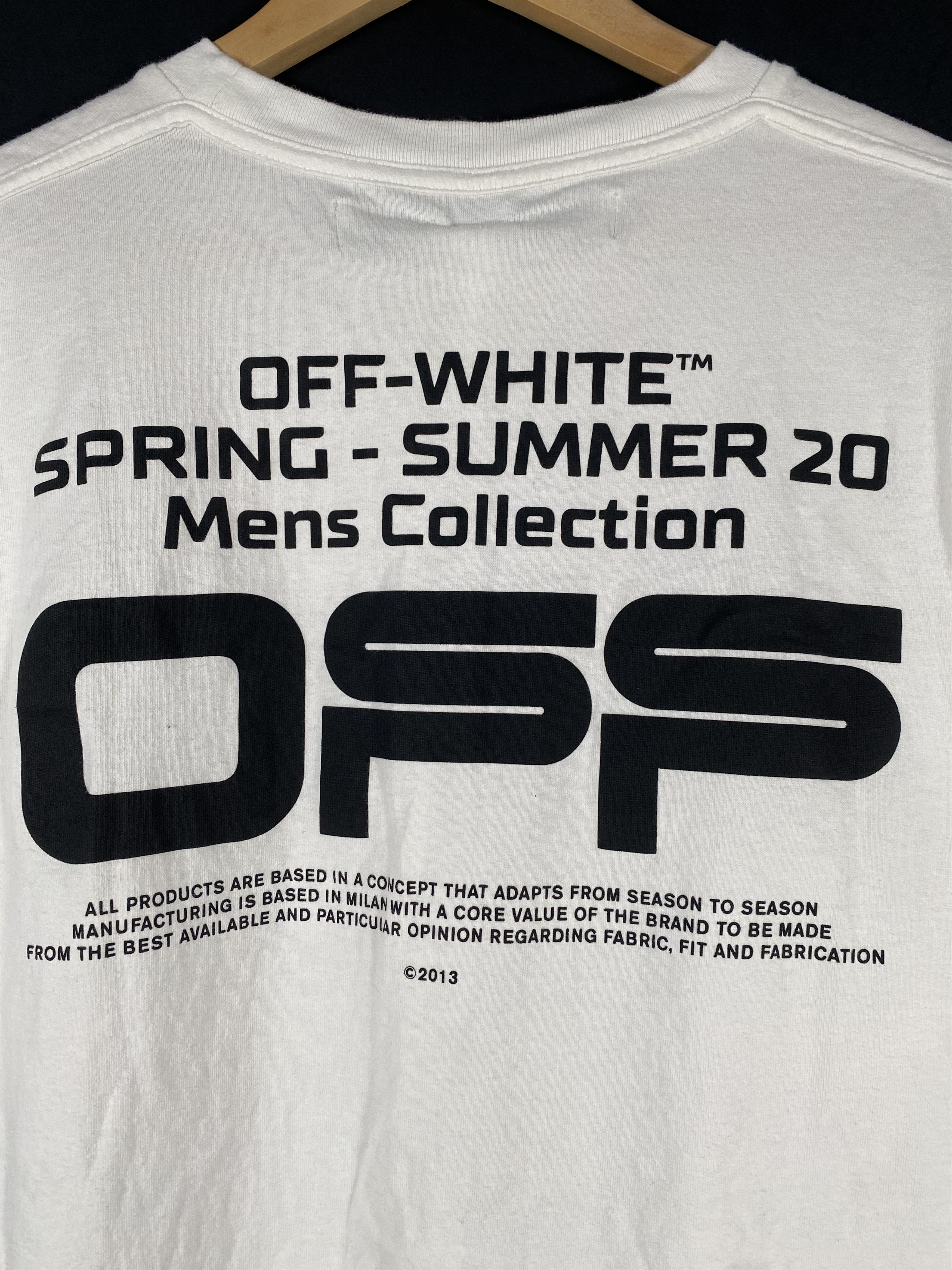 Off-White Off-White S/S 2020 Wavy Line T-shirt Size M Size US M / EU 48-50 / 2 - 12 Thumbnail