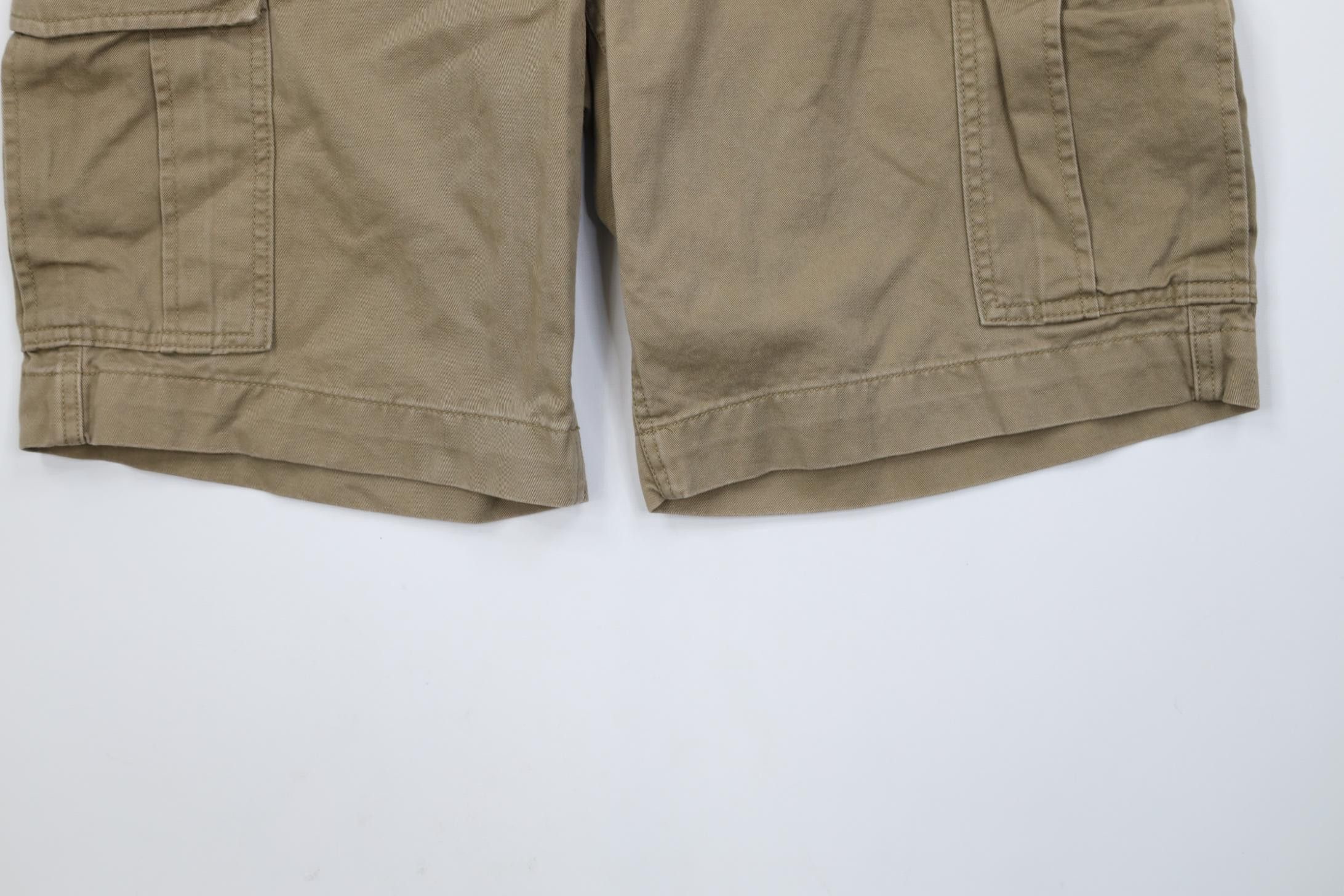 Lands' End Vintage 90s Y2K Lands End Heavyweight Surplus Cargo Shorts Size US 34 / EU 50 - 4 Thumbnail