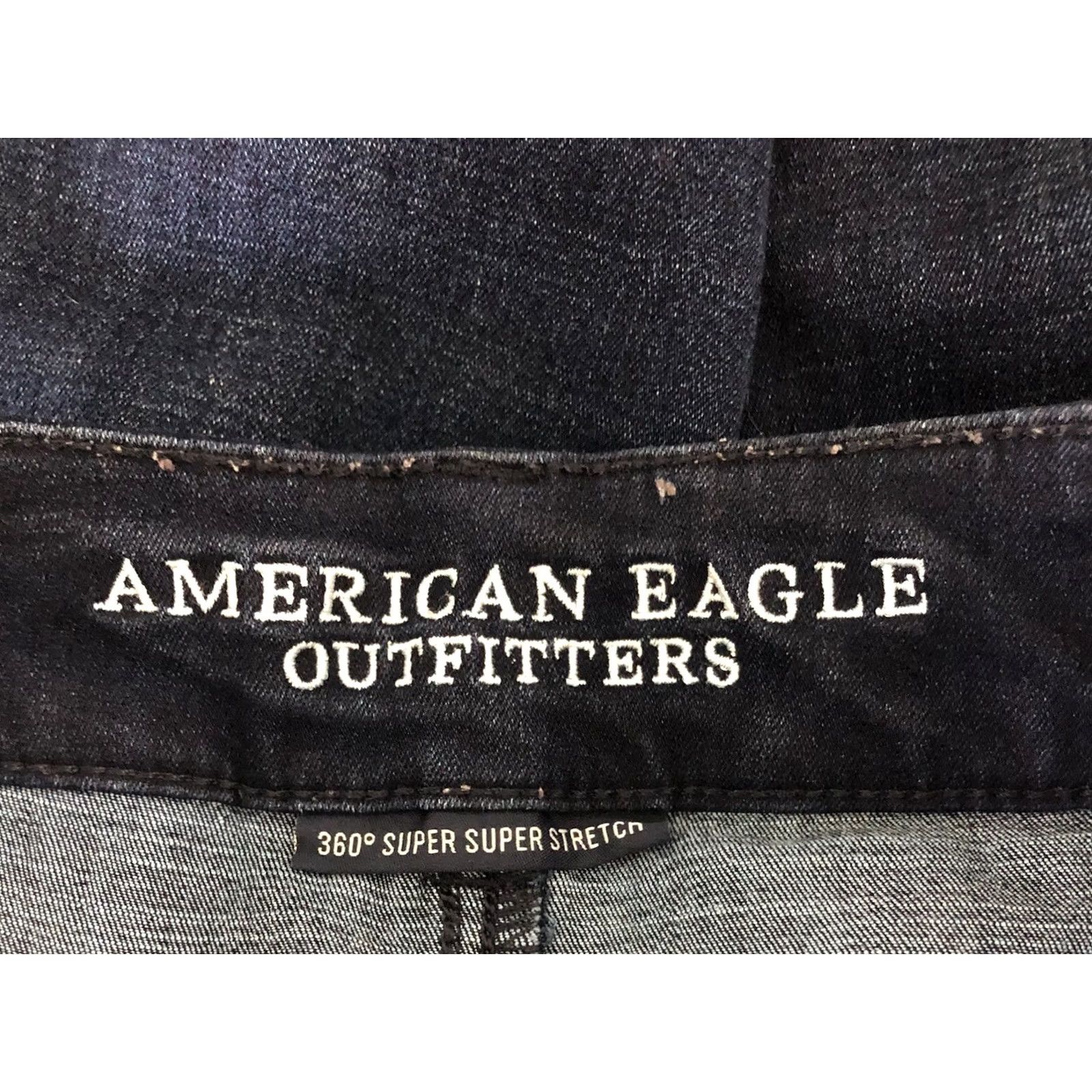 American Eagle Outfitters VINTAGE American Eagle Outfitters Jeans 8 Blue Distressed 90s Grunge Boyfriend Stretch Denim Regular Womens Size 30" / US 8 / IT 44 - 4 Thumbnail
