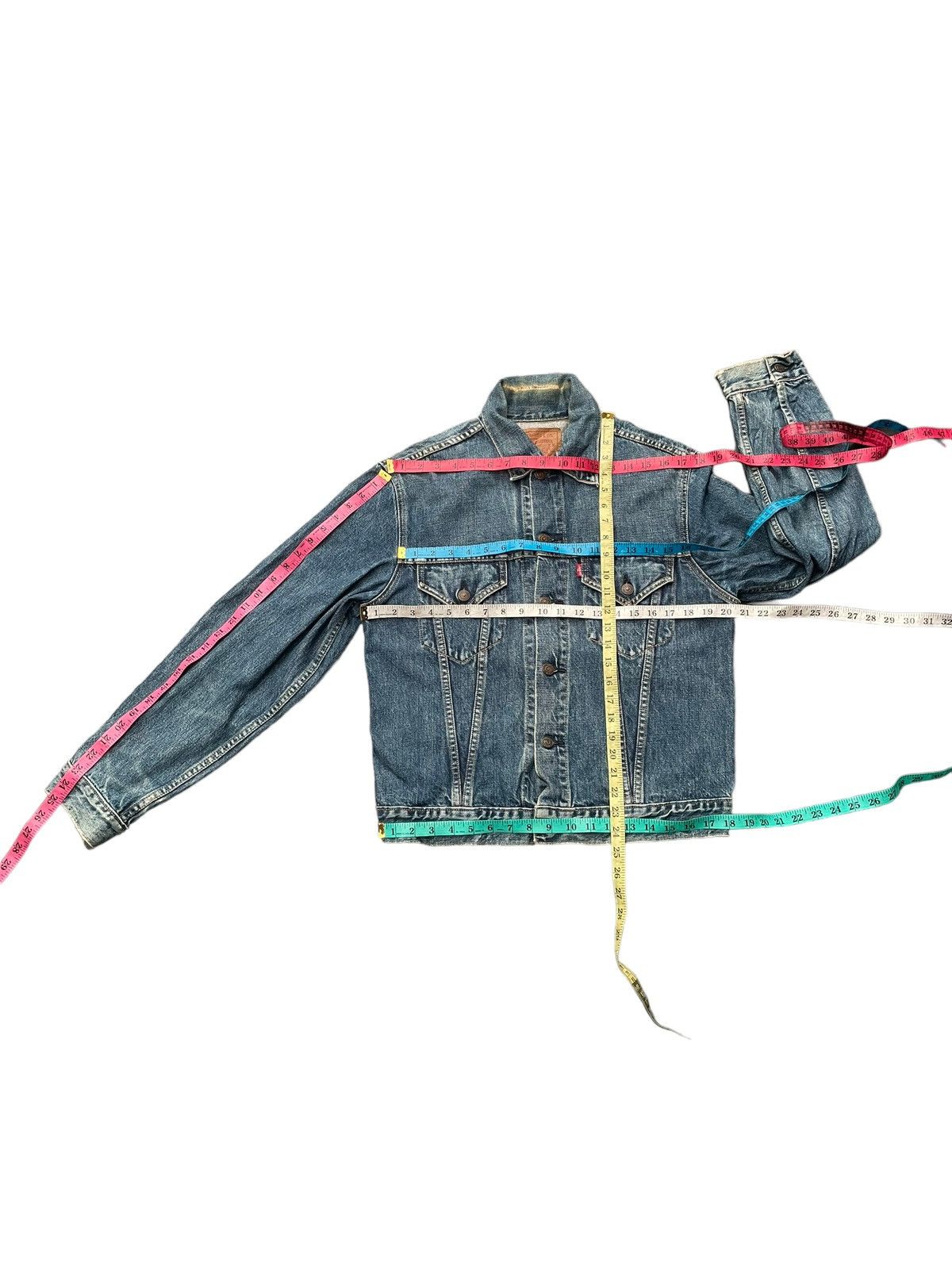 Levi's Vintage 90’s Levis 71557 E Denim Jacket Size US M / EU 48-50 / 2 - 17 Thumbnail