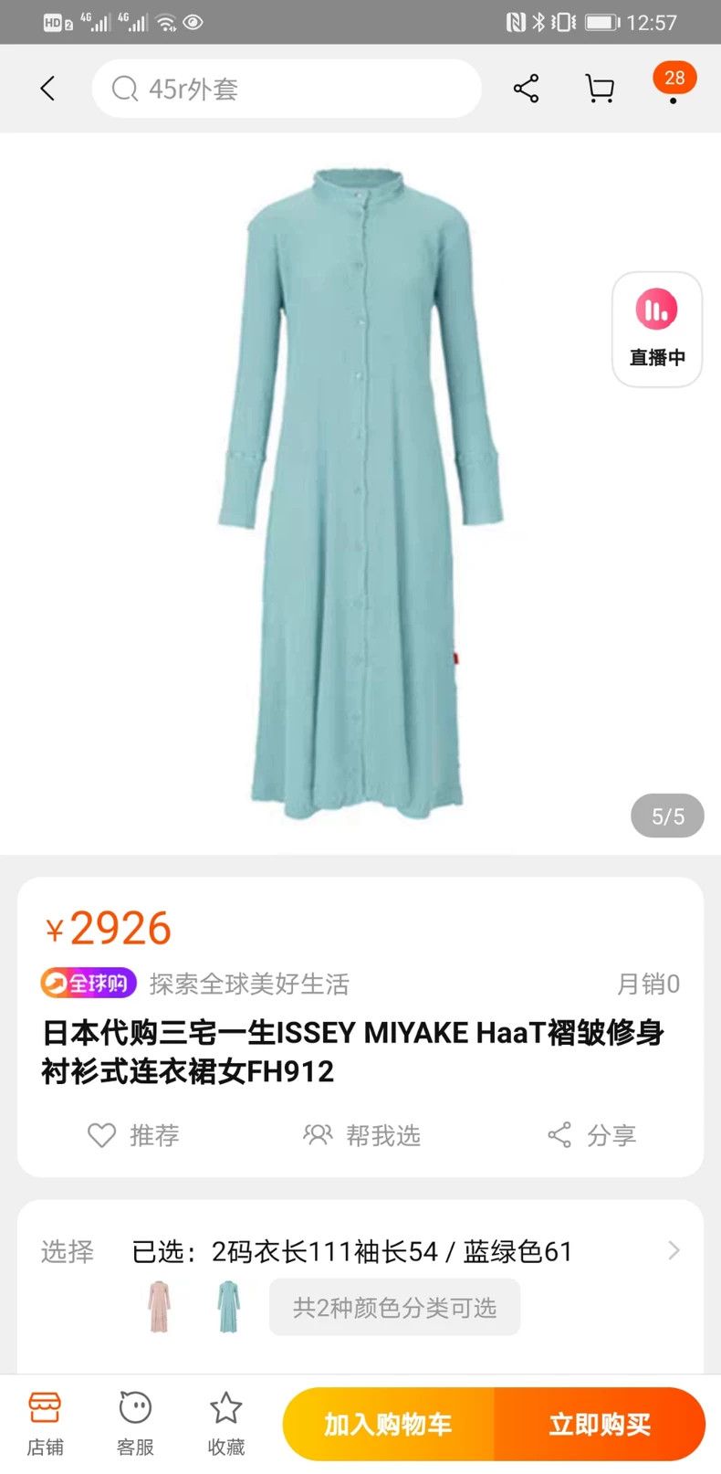 Issey Miyake Issey Miyake Blue pleated skirt Size M / US 6-8 / IT 42-44 - 2 Thumbnail