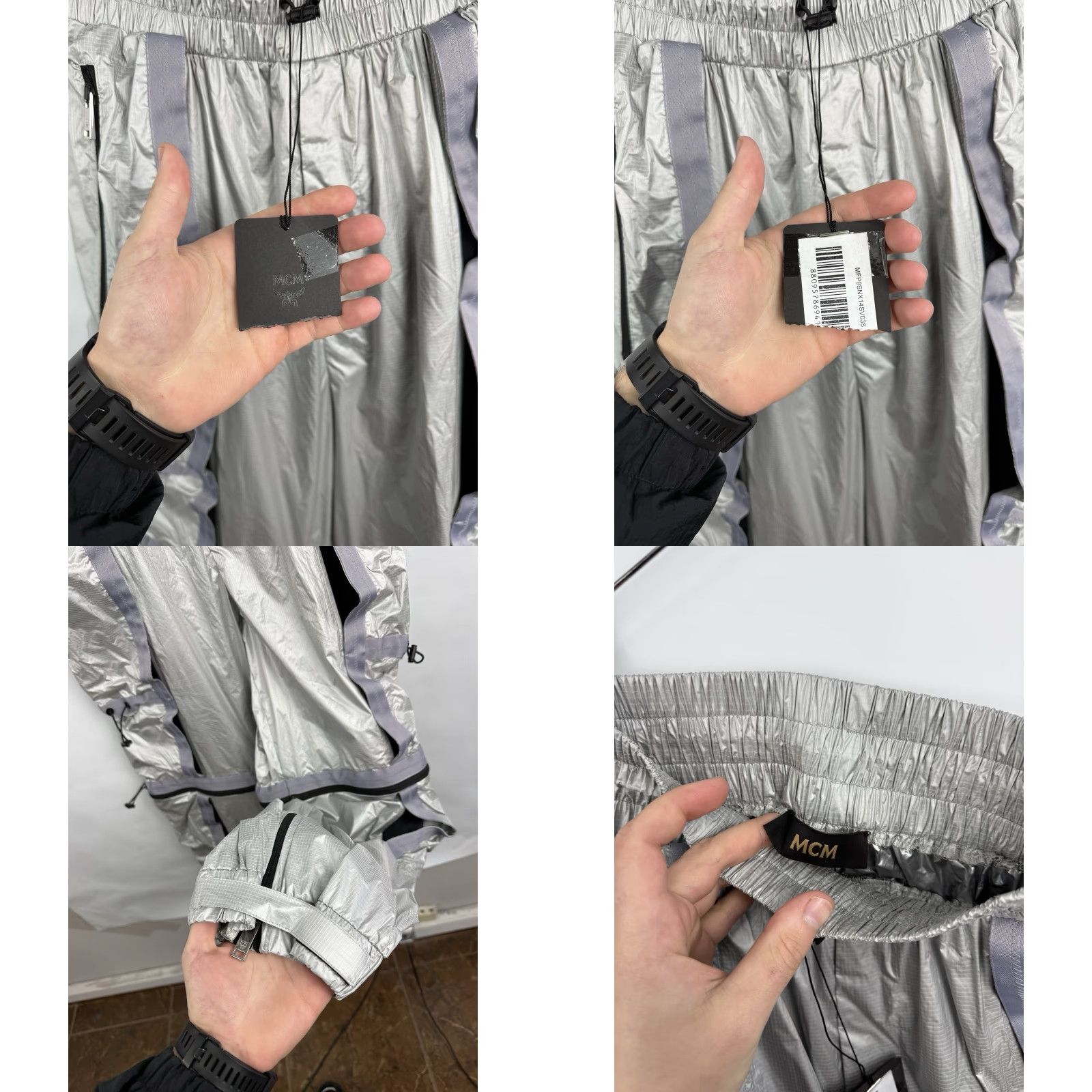 MCM MCM 2/1 Convertible Cargo Pants Shorts Zip Off Unisex Size 38 Pants Silver 2in1 Convertible Unisex Adults Mens Womens Size US 38 / EU 54 - 9 Thumbnail