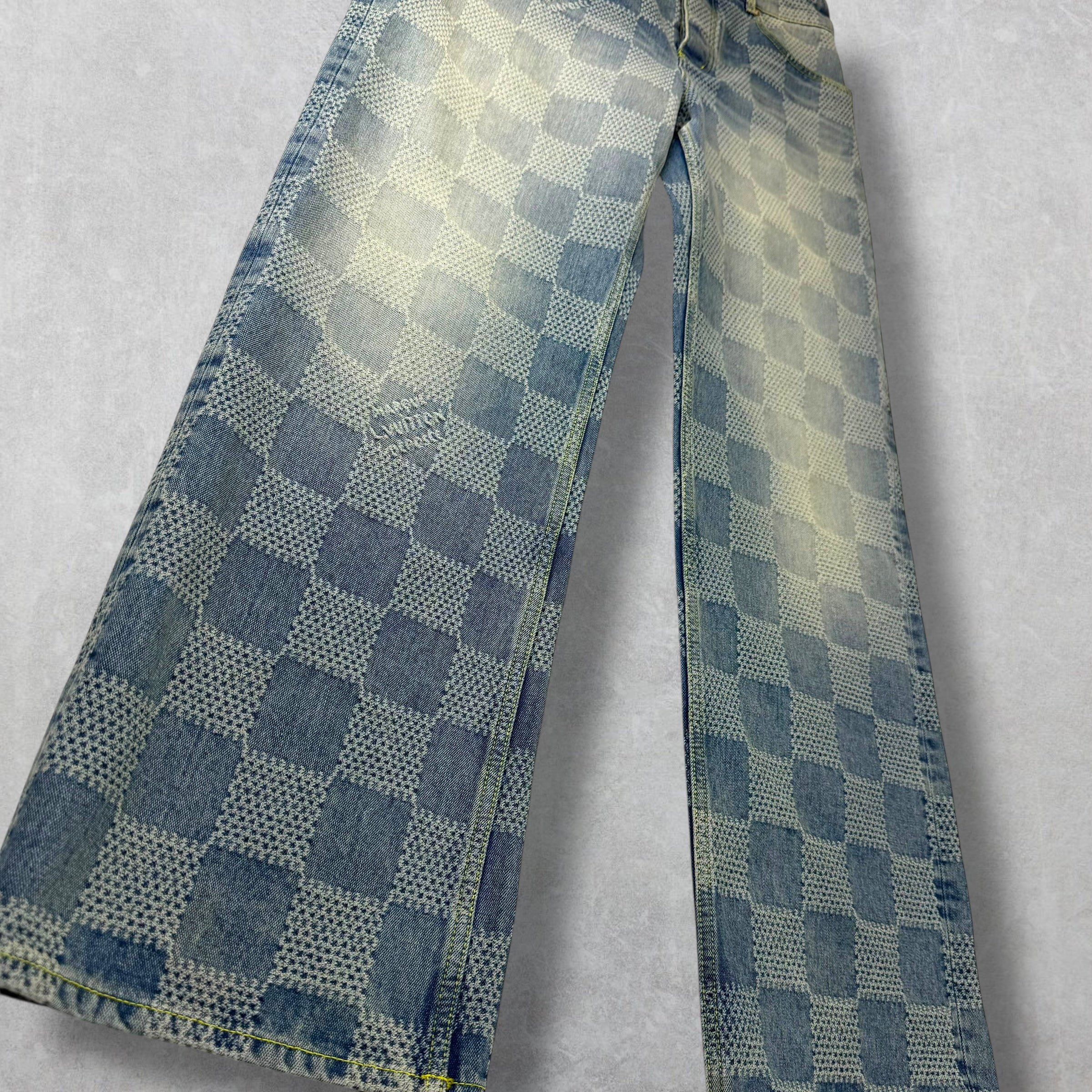 Louis Vuitton Louis Vuitton Damier Denim Skate Pants 32 Size US 32 / EU 48 - 4 Thumbnail
