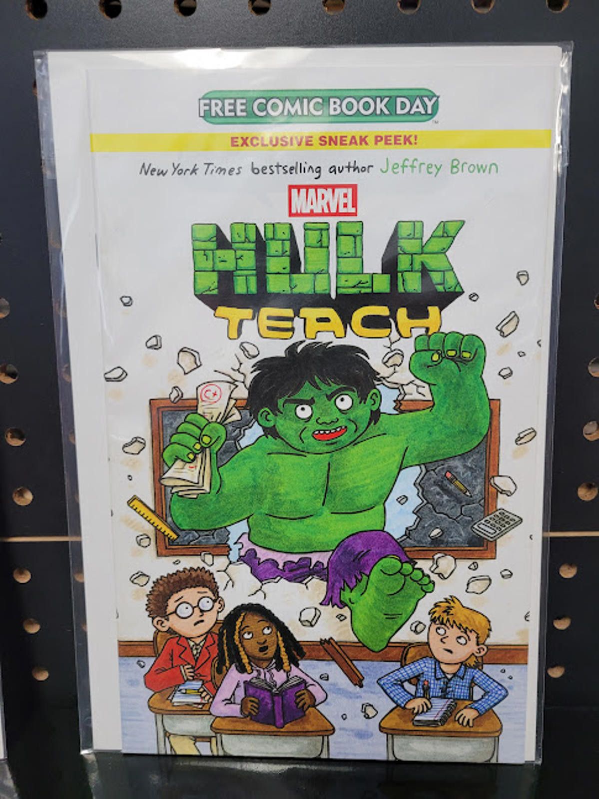 Marvel Comics Hulk Teach! FCBD 2025 #0 Jeffrey Brown Unstamped NM Size ONE SIZE - 1 Preview