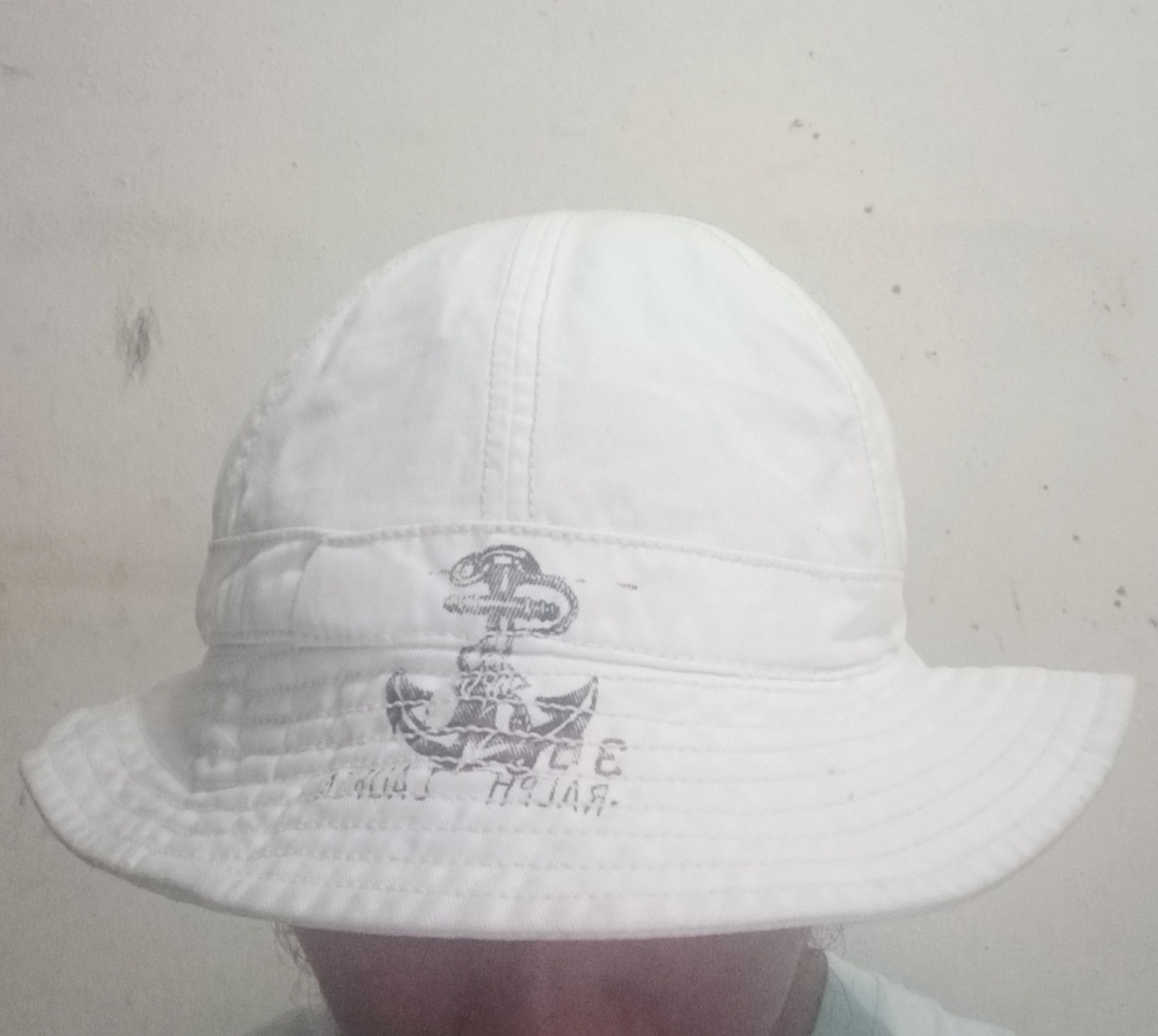 Polo Ralph Lauren Vtg Distressed Polo Ralph Lauren Bucket Hat anchor Logo Size ONE SIZE - 12 Thumbnail