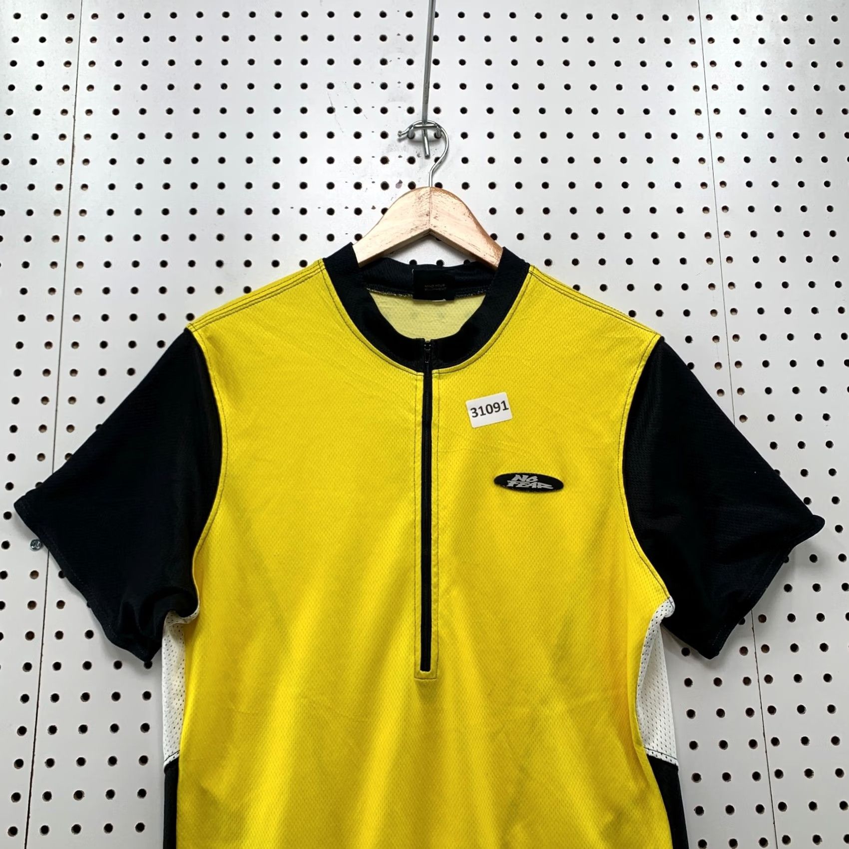 No Fear VINTAGE No Fear Shirt Mens Medium Yellow Black 1/2 Zip Pullover Cycling Activewear Size US M / EU 48-50 / 2 - 5 Thumbnail