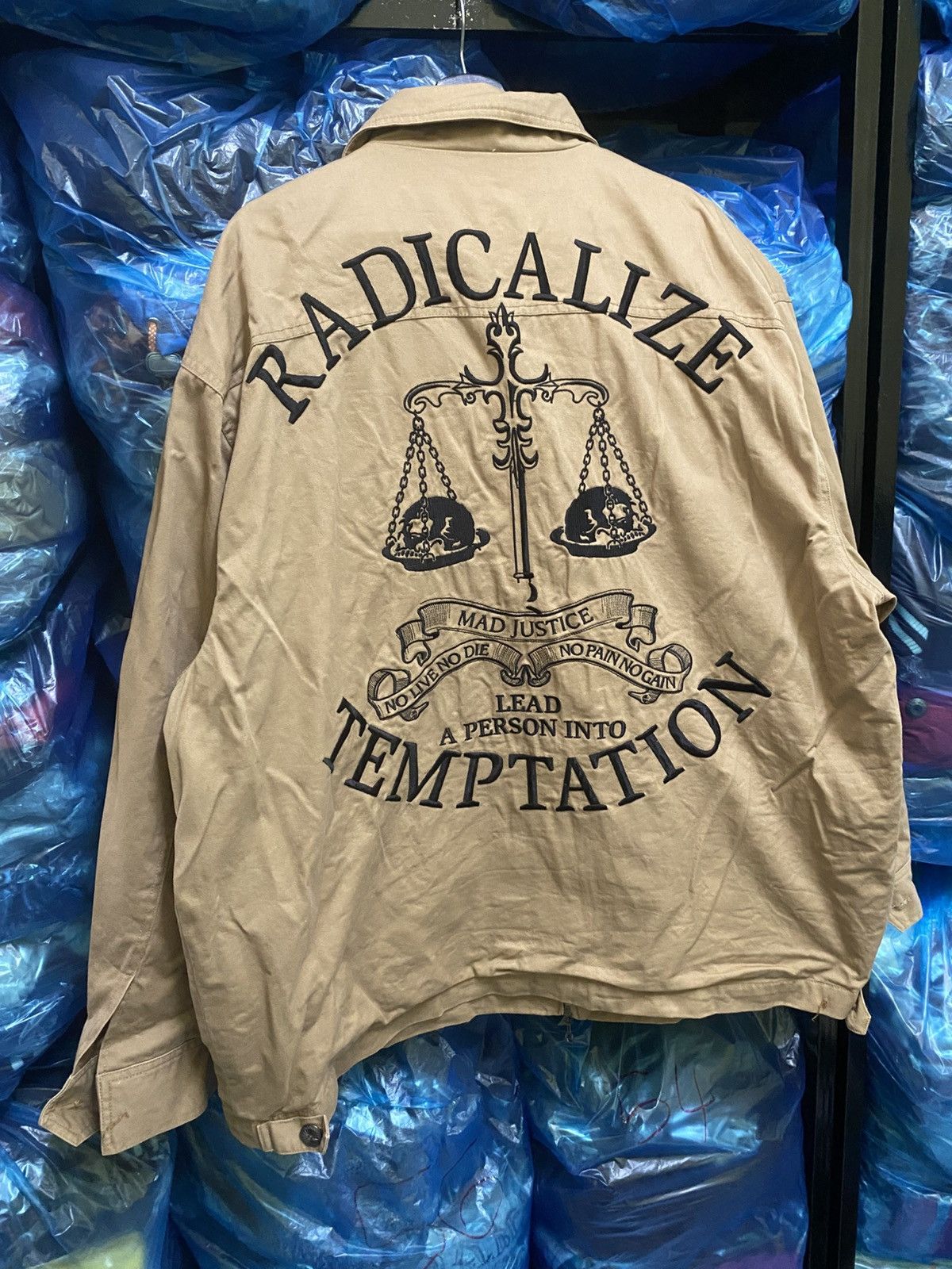 If Six Was Nine CDS Black Sense “Radicalize Temptation” Graphic Work Jacket Size US XXL / EU 58 / 5 - 14 Thumbnail