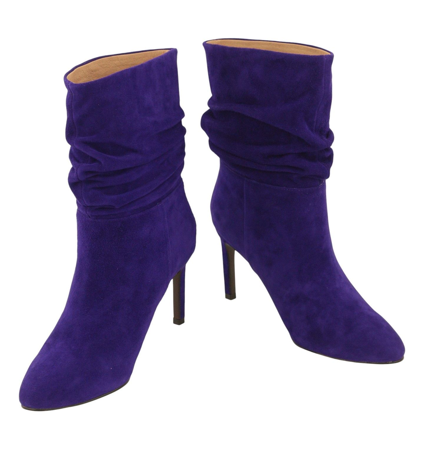 Other BIBI LOU EU38 Suede Leather Crinkled Effect Almond Toe 87551 Size US 7 / IT 37 - 6 Thumbnail