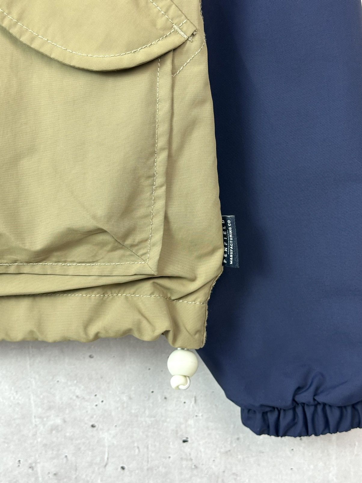 Penfield Penfield Blue-Beige Nylon Patch Pocket Men’s Hooded Jacket Size US M / EU 48-50 / 2 - 6 Thumbnail