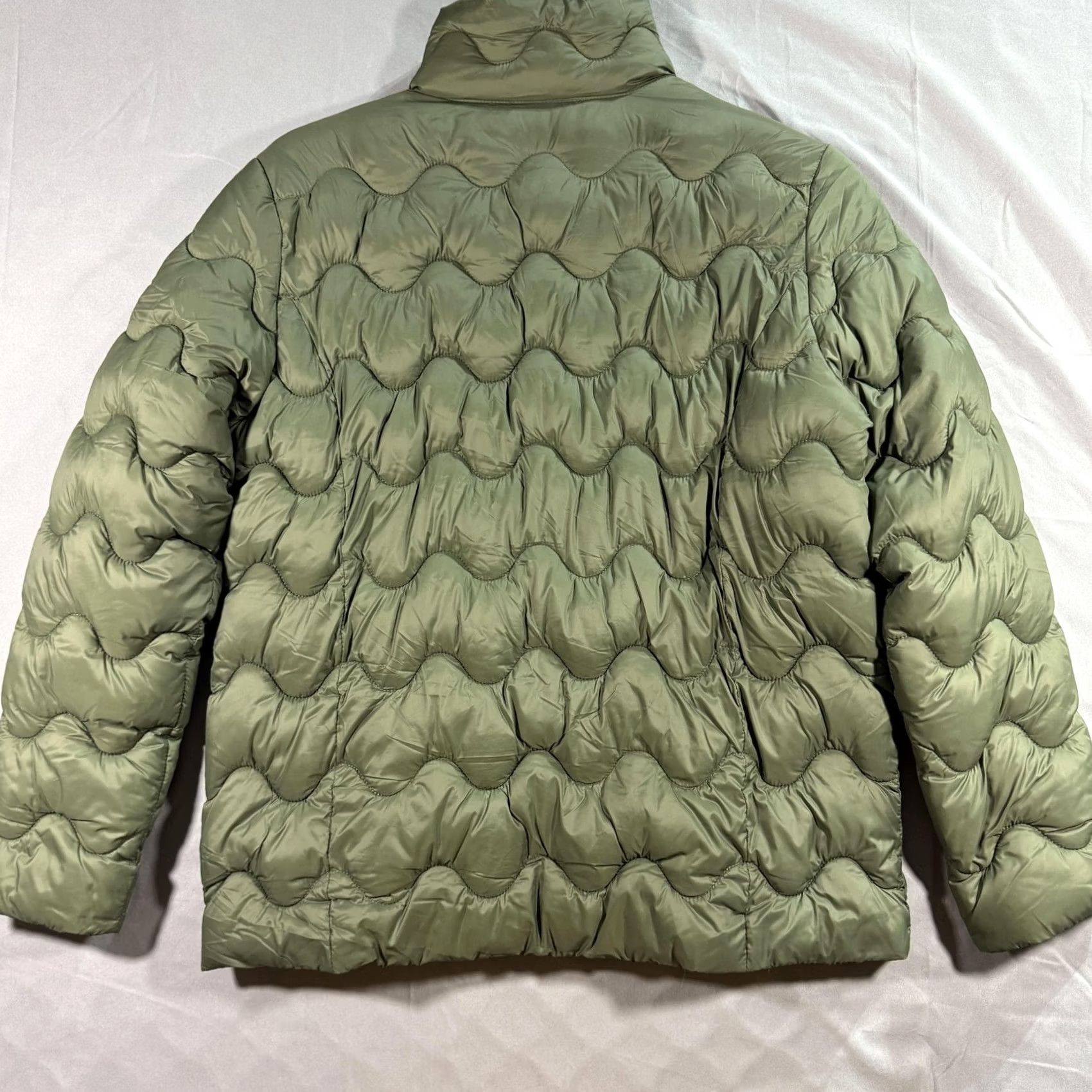 Vintage Huk Jacket Mens M Green Quilted Puffer Insulated Full Zip Outdoor HK400025 Size US M / EU 48-50 / 2 - 2 Thumbnail