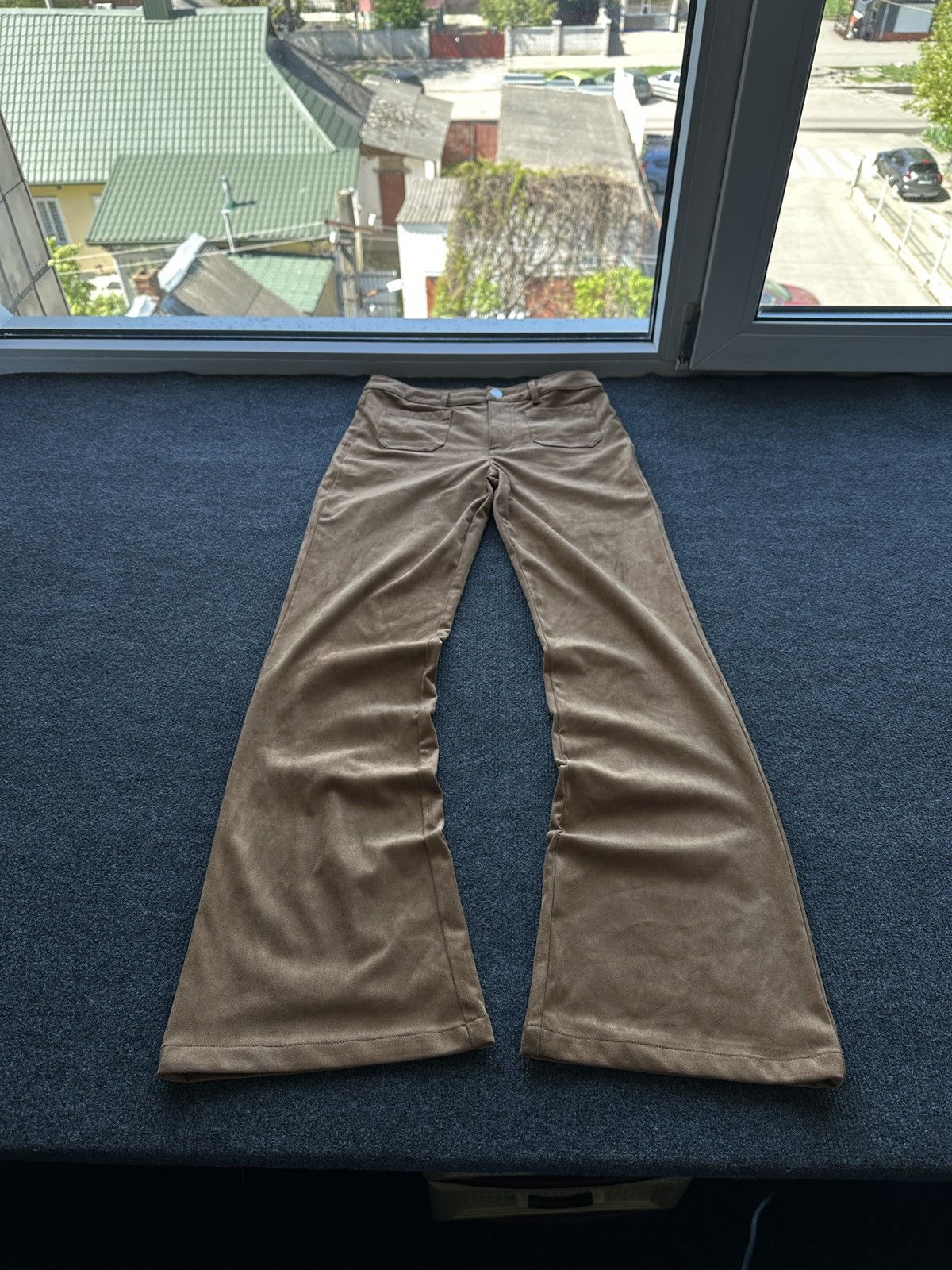 Other FLARED 🚨WOMEN BOOTCUT SOFT PANTS BROWN BEIGE IFSIXWASNINE Size 28" / US 6 / IT 42 - 2 Thumbnail