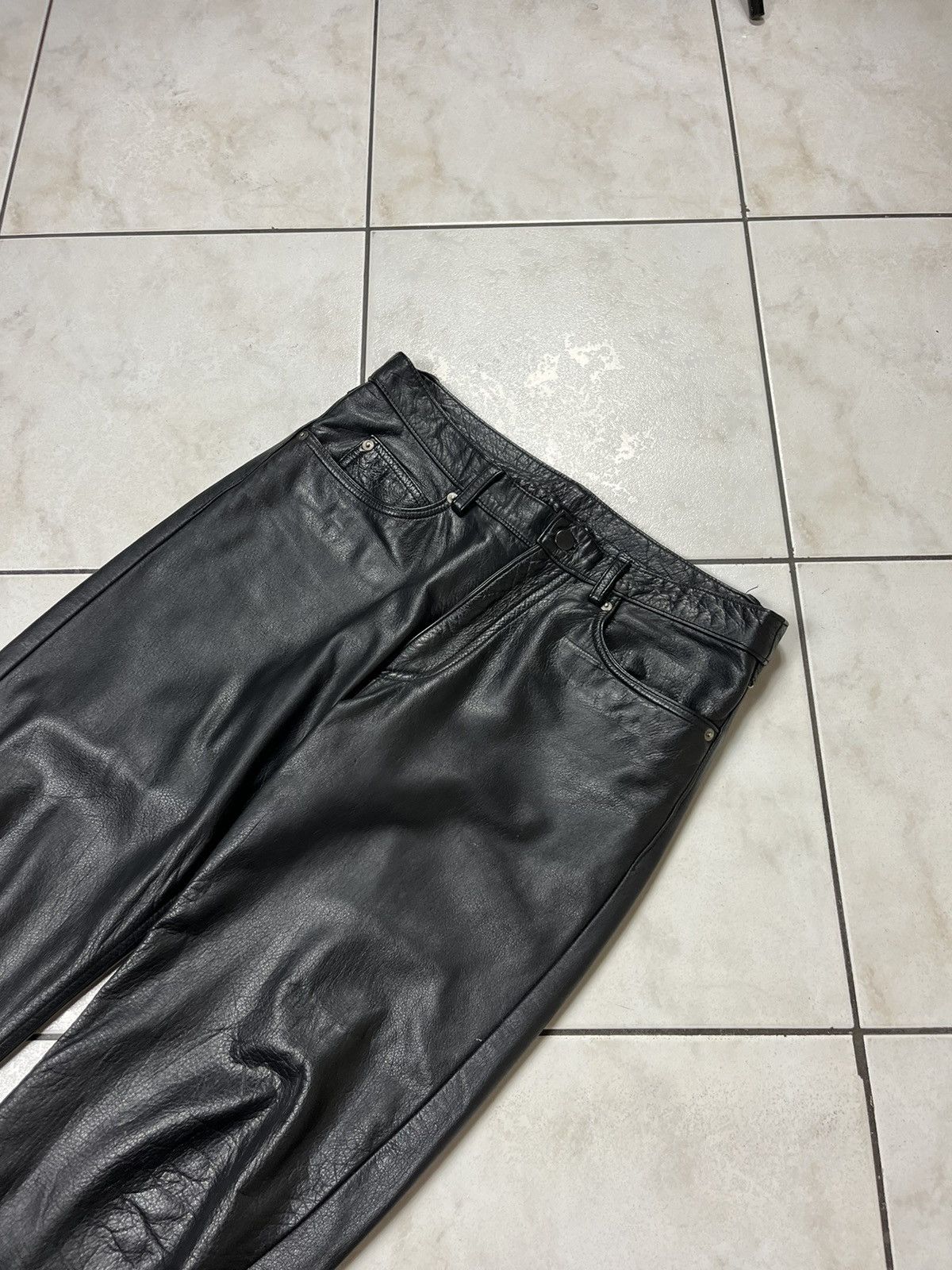 Leather × Vintage Vintage Conwell 32x32 leather classic pants trousers Size US 32 / EU 48 - 9 Thumbnail