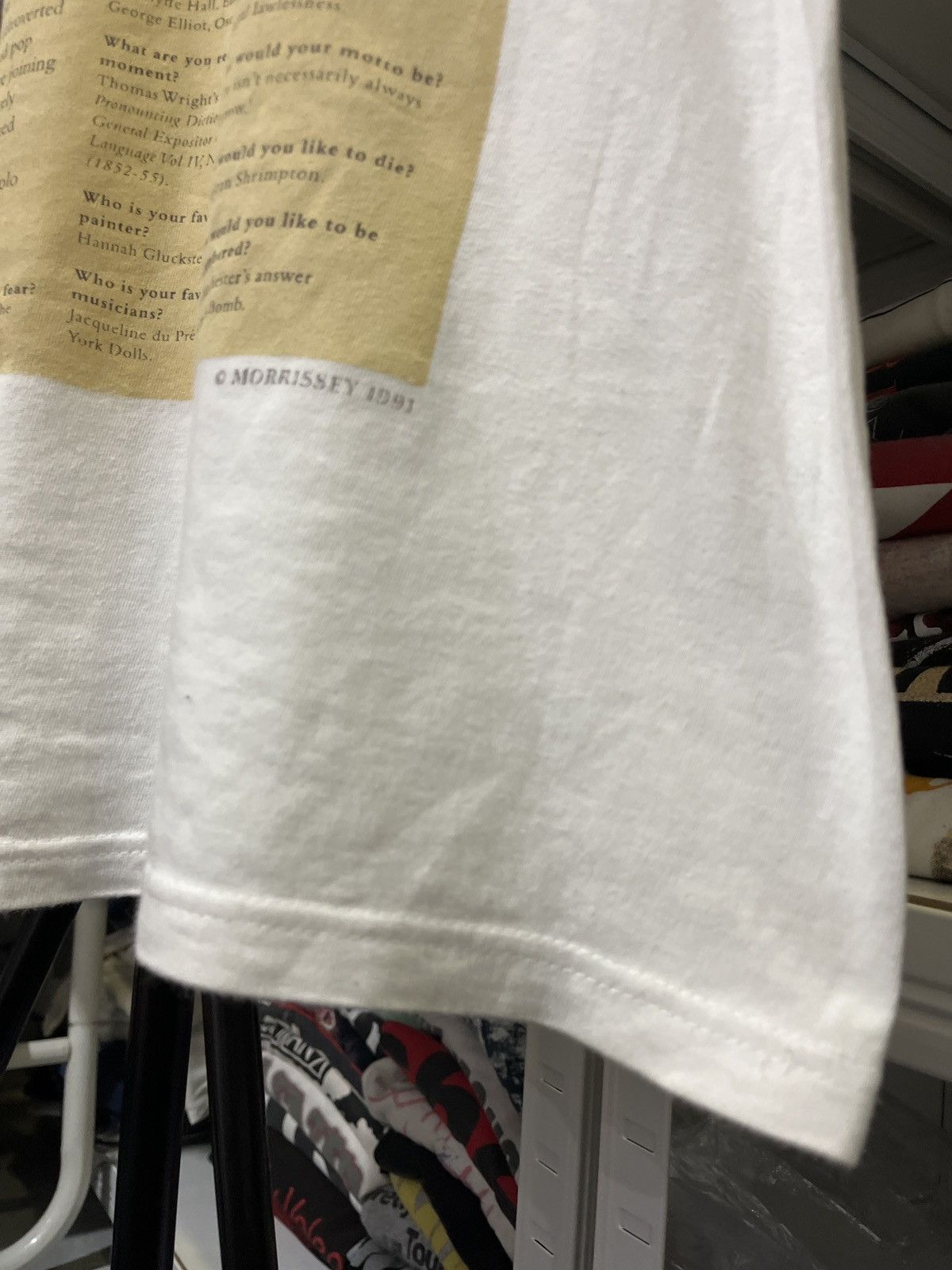 Band Tees × Vintage Vintage Morrissey autobiography Kill Uncle Tour T-Shirt 1991 Size US L / EU 52-54 / 3 - 8 Thumbnail