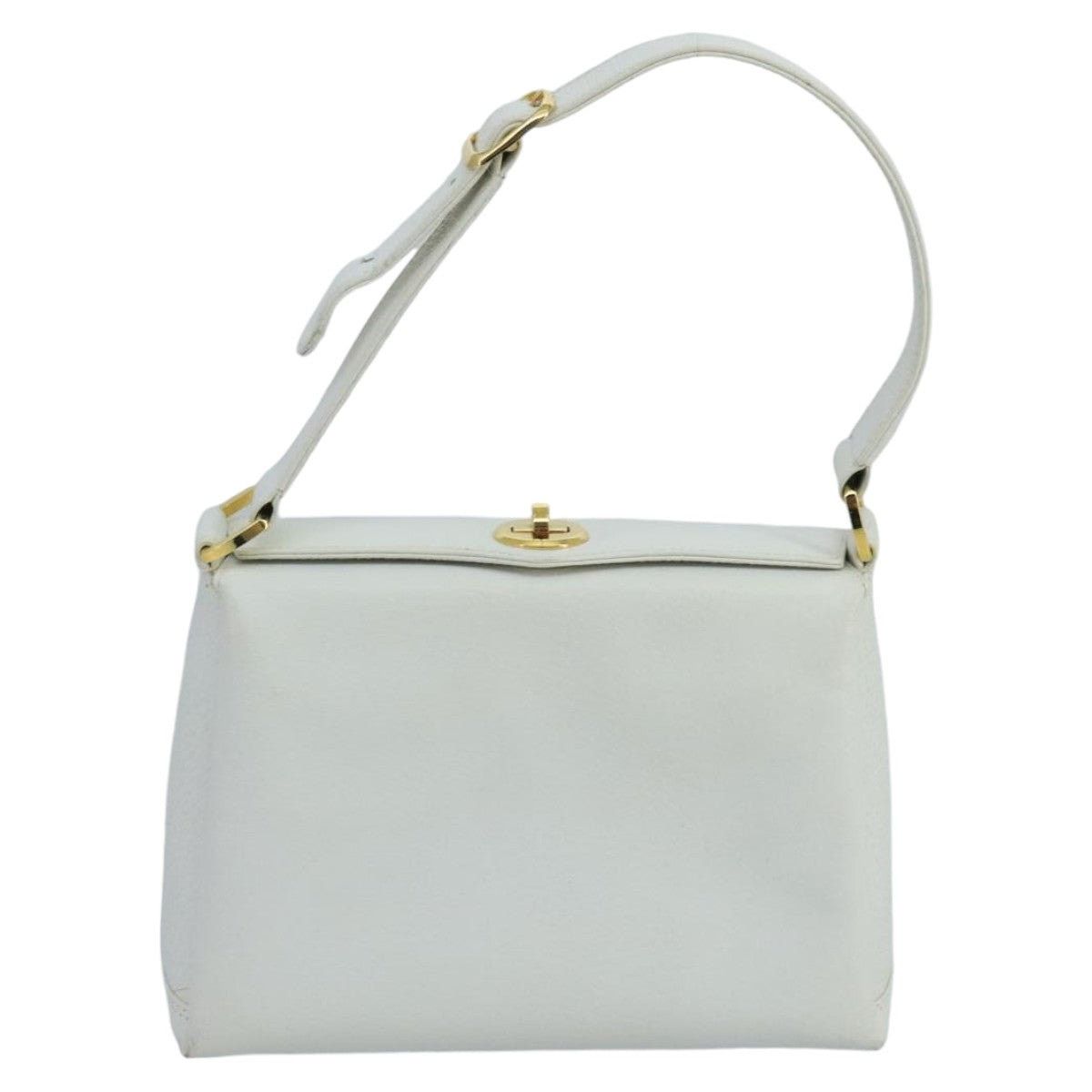 Gucci GUCCI Hand Bag Leather White Gold Size ONE SIZE - 2 Thumbnail