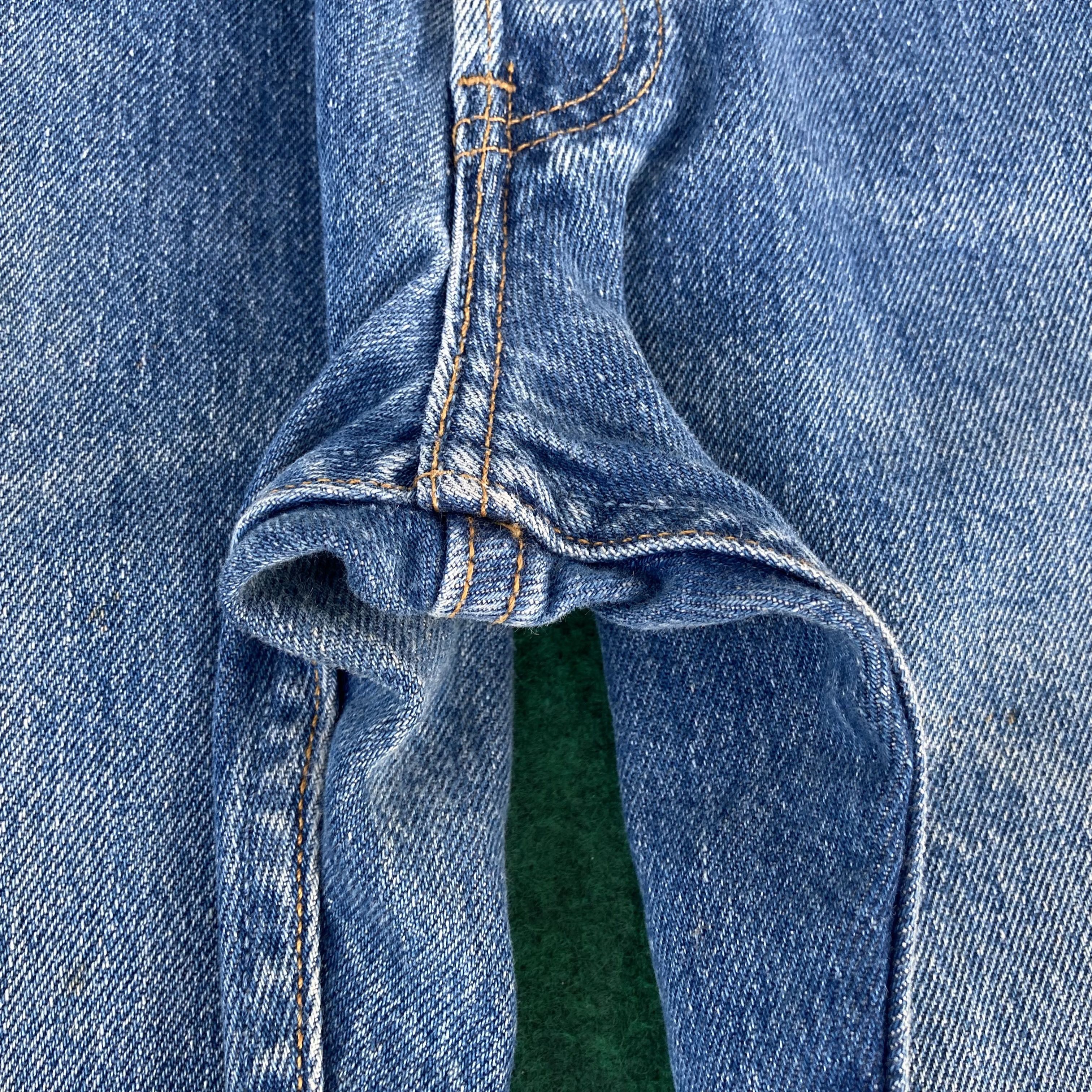 Levi's × Vintage Vtg Levis 501 Faded Blue Sz 30 Punk Grunge Jeans Size US 30 / EU 46 - 7 Thumbnail