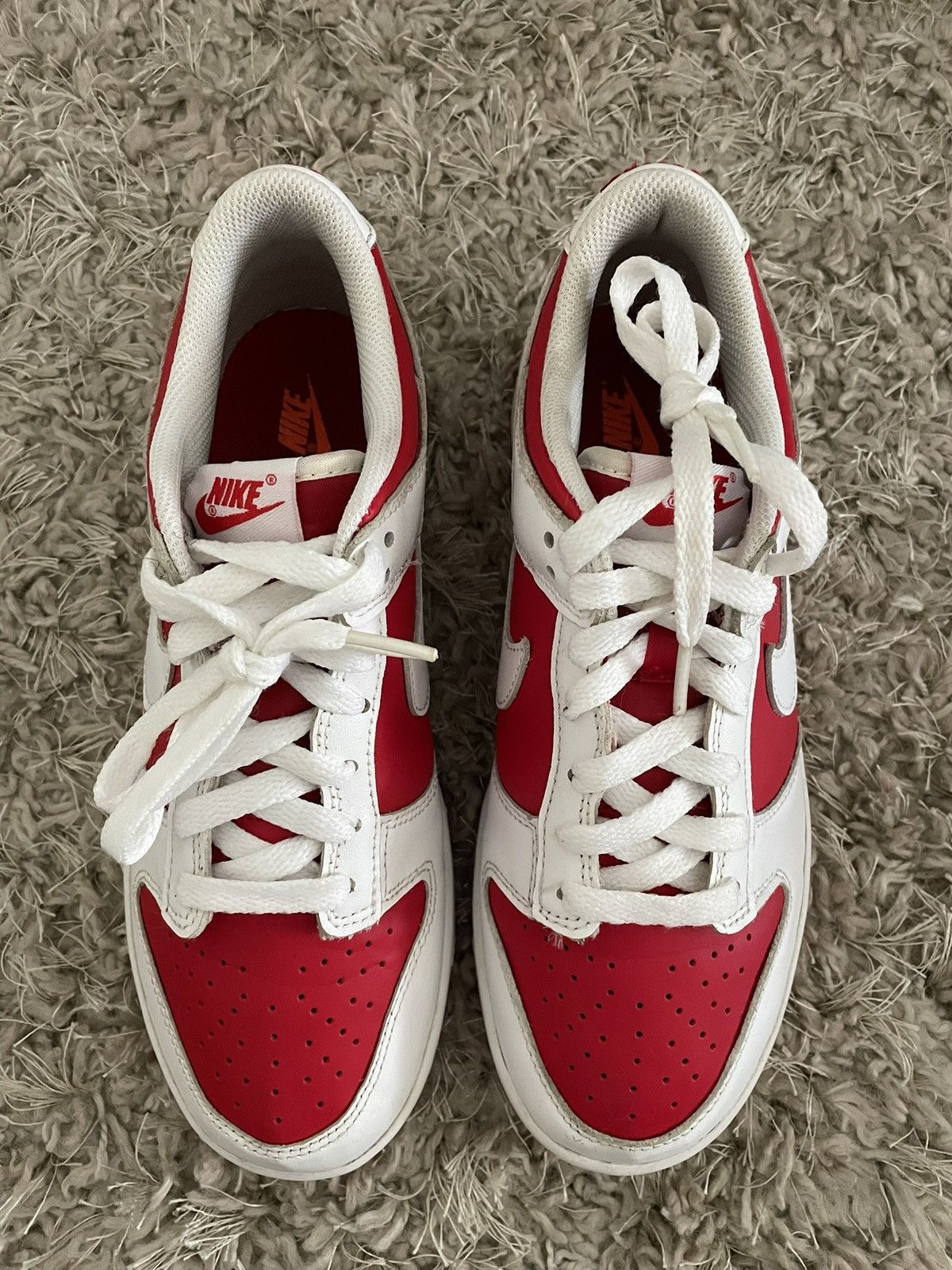 Nike Nike Dunk Low Championship Red Size US 7 / EU 40 - 5 Thumbnail