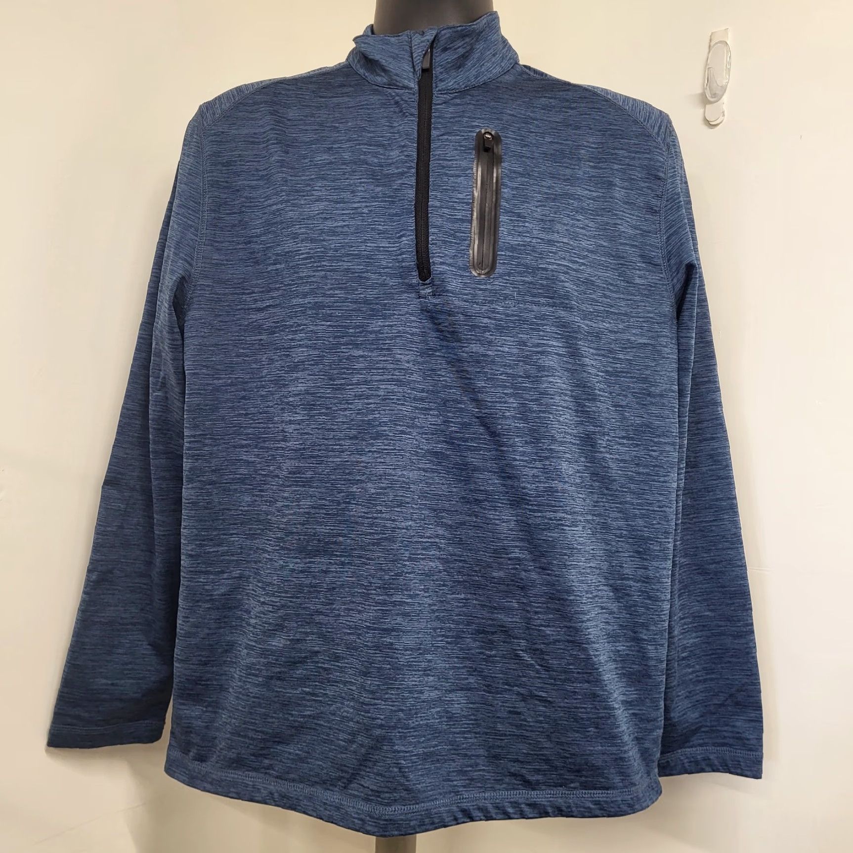 PGA Tour PGA Tour Sweater 1/2 Zip Men's Medium Dark Heather Blue Long Sleeve Pocket Size US M / EU 48-50 / 2 - 2 Thumbnail