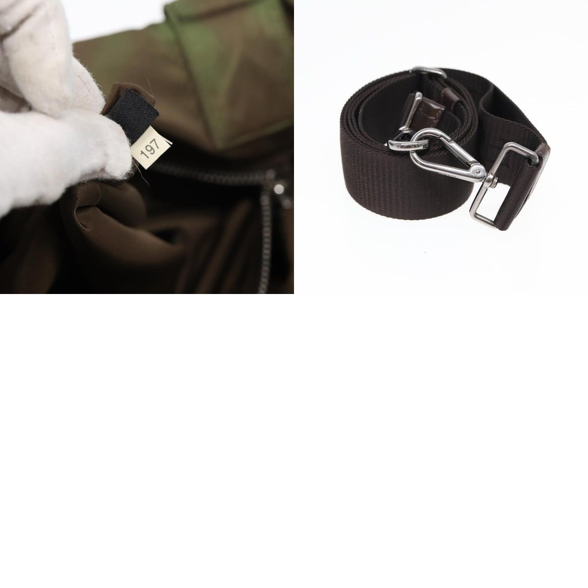 Prada PRADA Tote Bag Nylon Khaki Size ONE SIZE - 13 Thumbnail