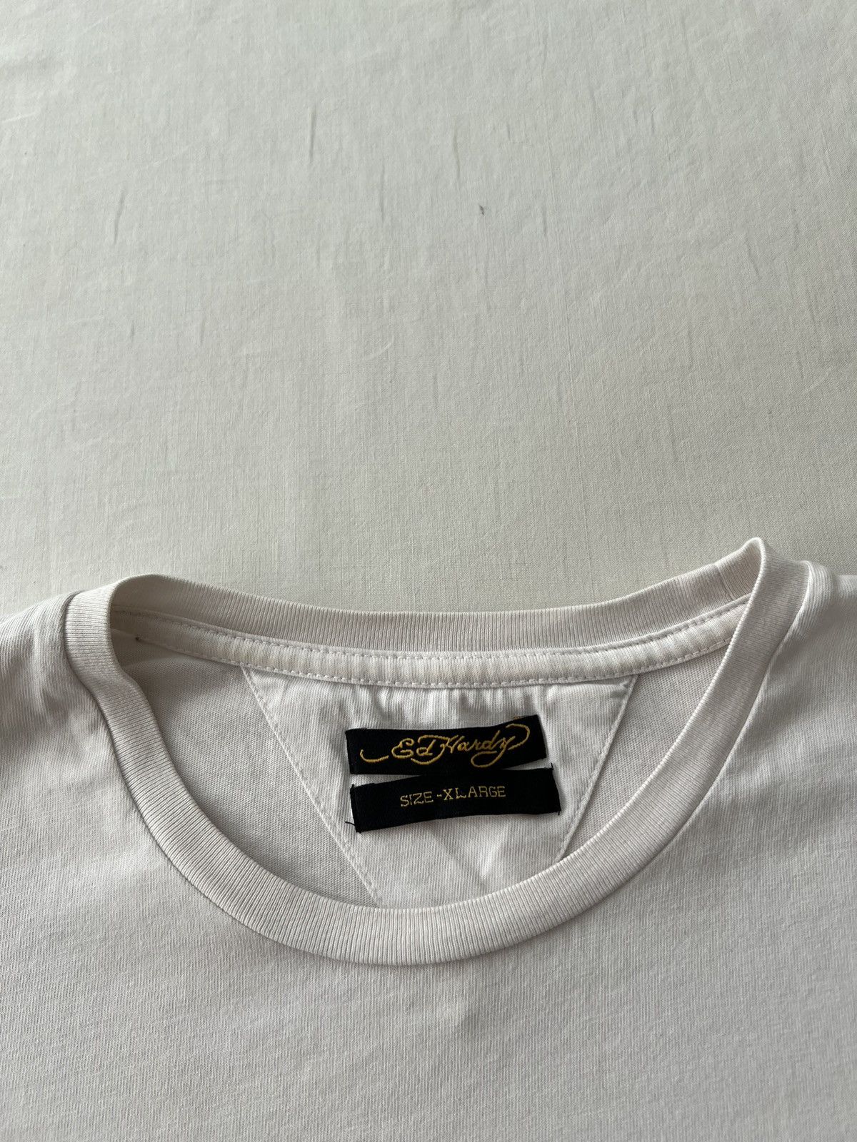 Ed Hardy Ed Hardy Christian Audigier Dragon Tattoo White T-shirt Size US XL / EU 56 / 4 - 13 Thumbnail