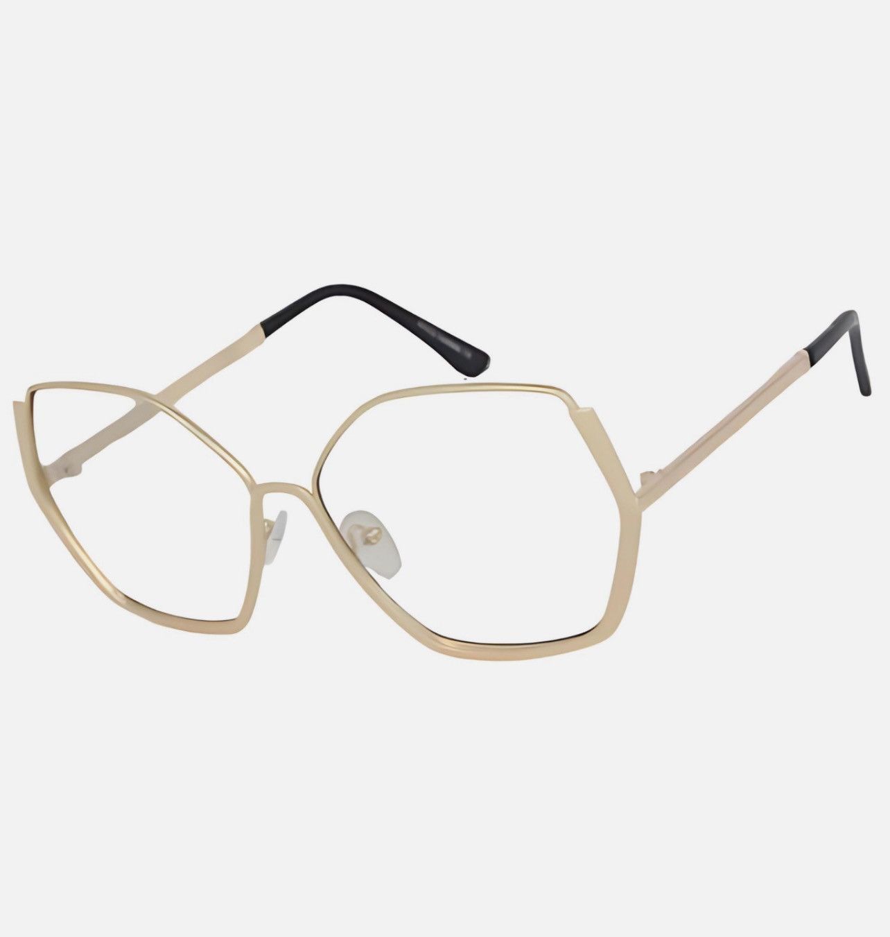 Other OVERSIZE CLASSIC 70s RETRO Style Clear Lens EYE GLASSES L Size ONE SIZE - 2 Thumbnail
