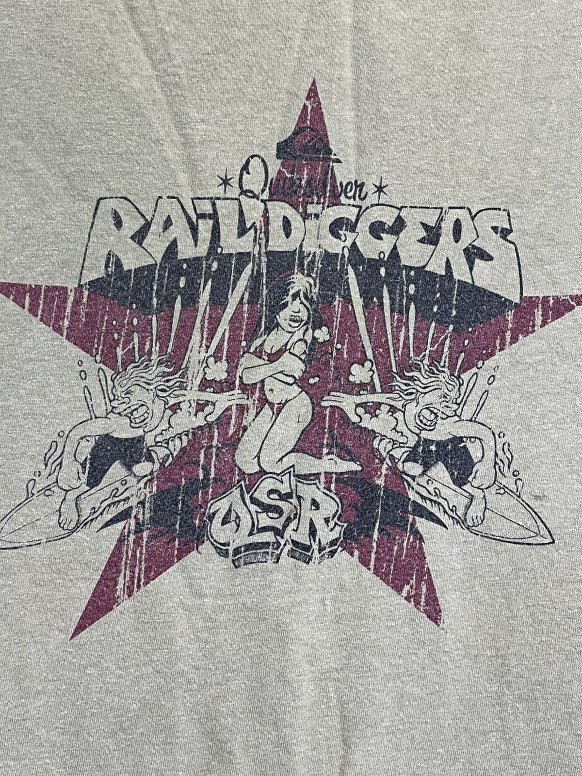 Quiksilver VINTAGE QUIKSILVER RAIL DIGGERS TEE SHIRT Size US L / EU 52-54 / 3 - 3 Thumbnail