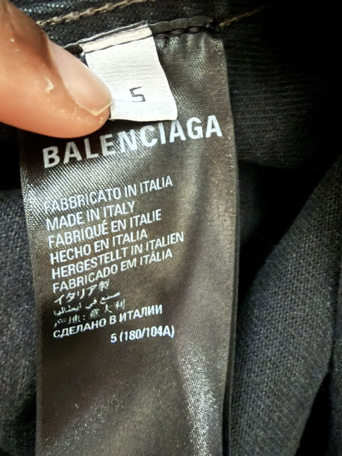 Balenciaga Balenciaga Waxed Denim Jacket Size US XL / EU 56 / 4 - 4 Thumbnail
