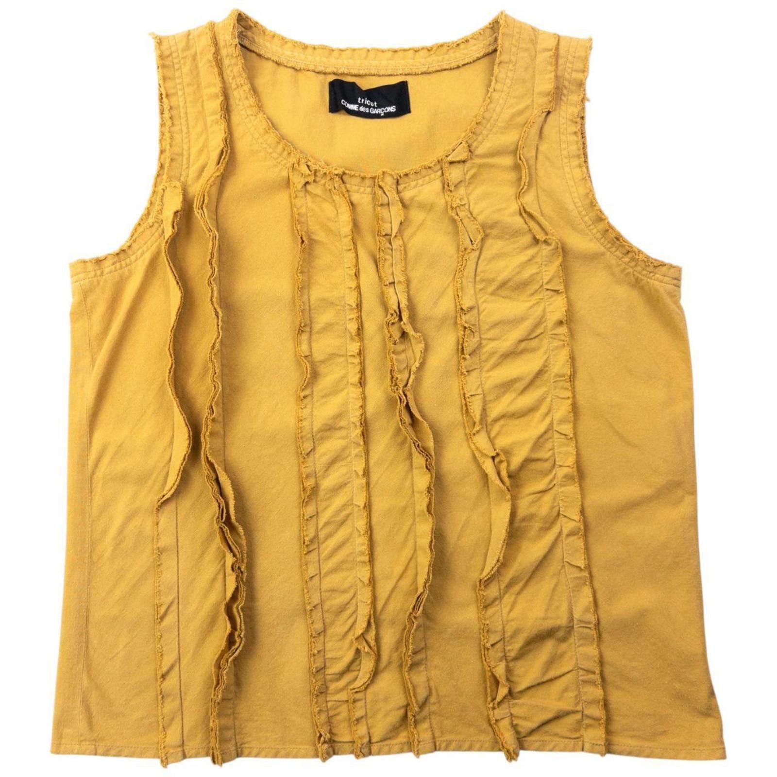 Comme des Garcons Vintage AW2000 Comme Des Garçons Tricot Ruffle Top Womens M Size M / US 6-8 / IT 42-44 - 1 Thumbnail
