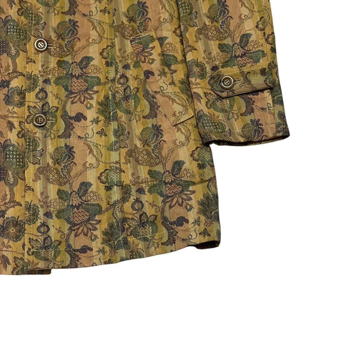Japanese Brand Vintage Gekko Floral Patterned Long Jacket - Made in Japan Size S / US 4 / IT 40 - 3 Thumbnail