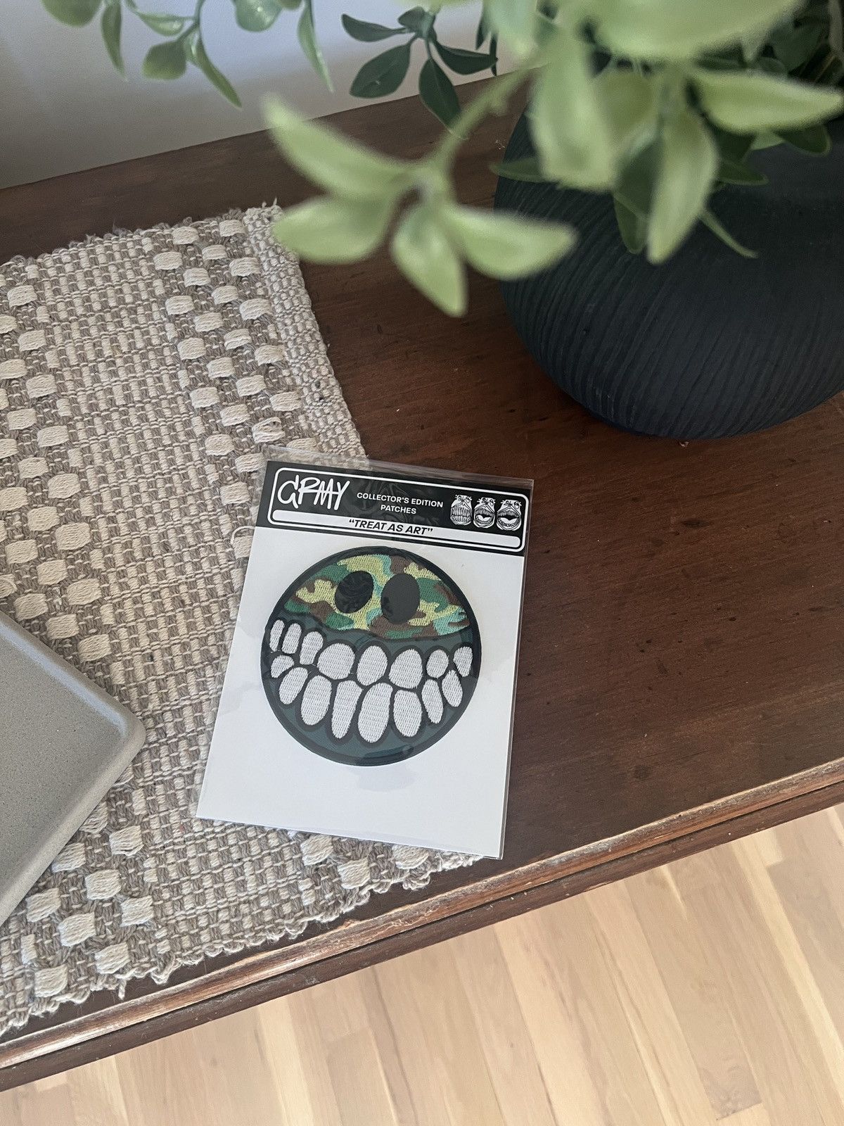 Other Crmy Studios Camo Smile Patch Size ONE SIZE - 1 Thumbnail