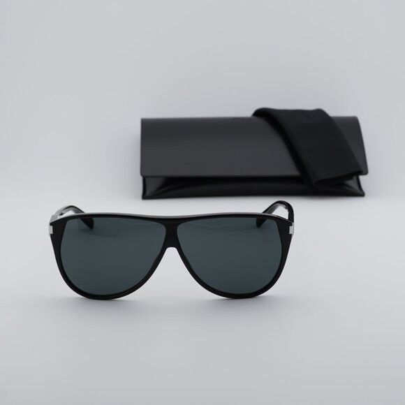 Saint Laurent Paris Saint Laurent SL731 GASPAR 002 Sunglasses Black Aviator Size ONE SIZE - 11 Thumbnail