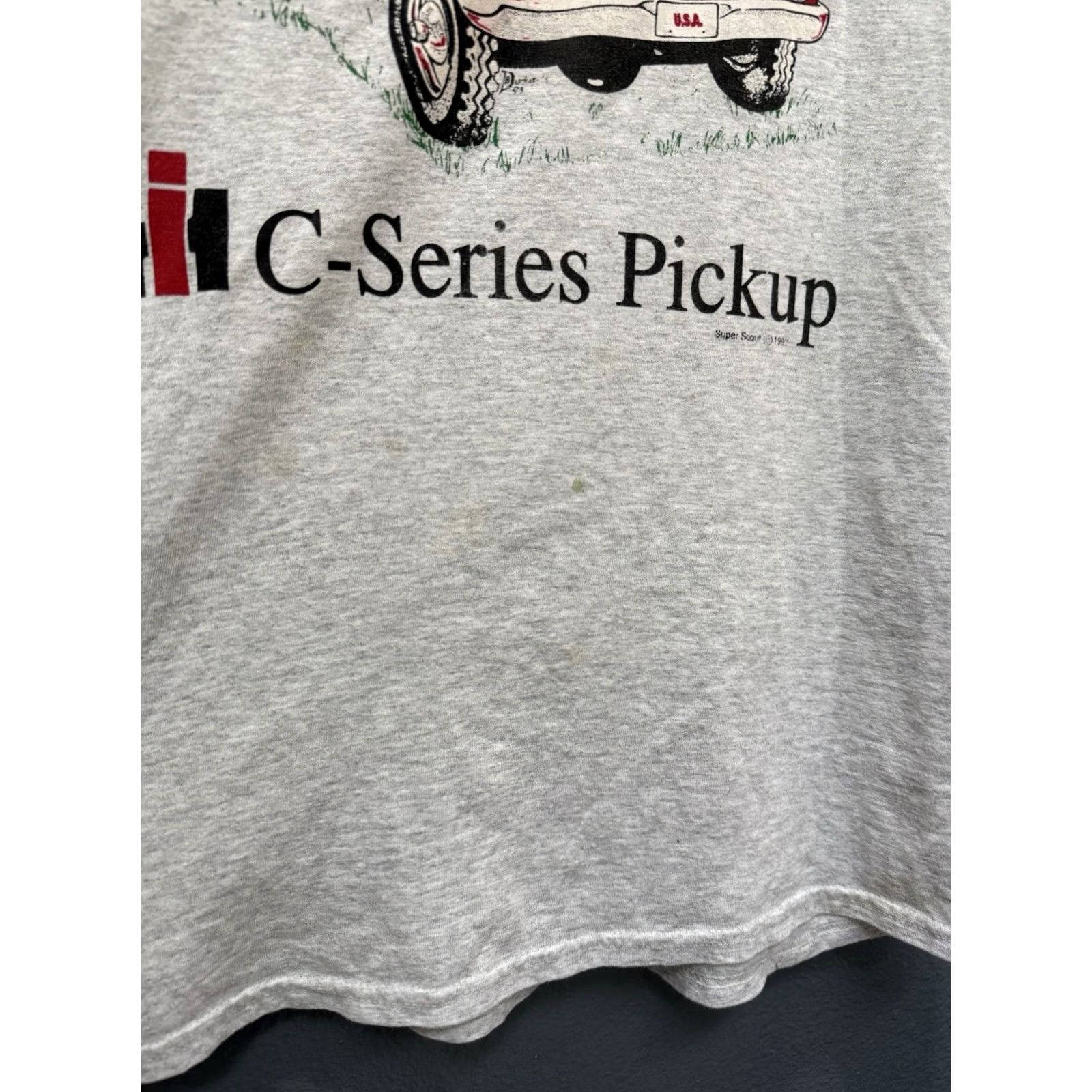 Jerzees VINTAGE 90s International Pick Up Truck Gray Graphic Tee Shirt L Jerzees Mens Size US L / EU 52-54 / 3 - 4 Thumbnail