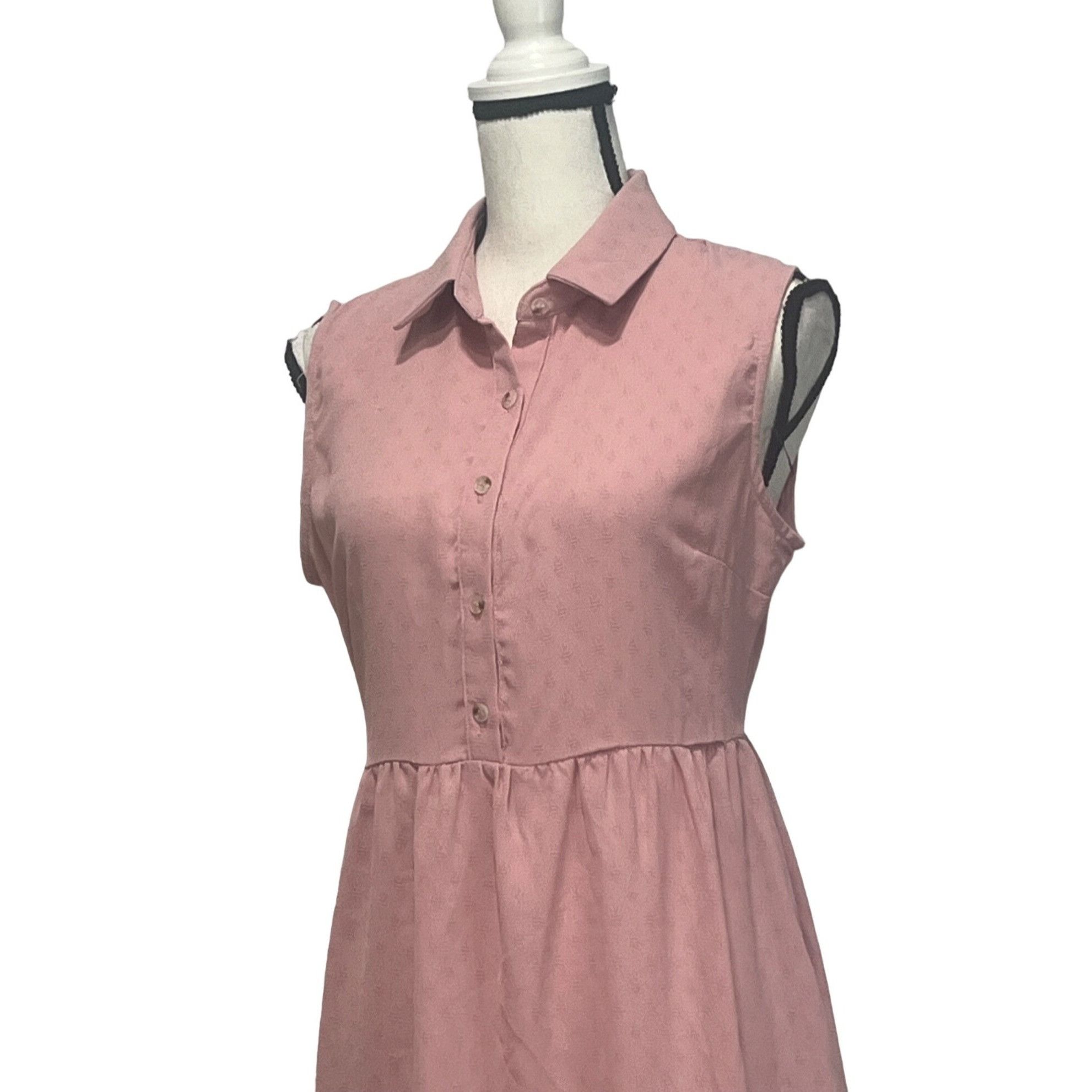 Other Good Luck Gem Collared Button Placket Junior's Sleeveless Mi Size M / US 6-8 / IT 42-44 - 3 Thumbnail