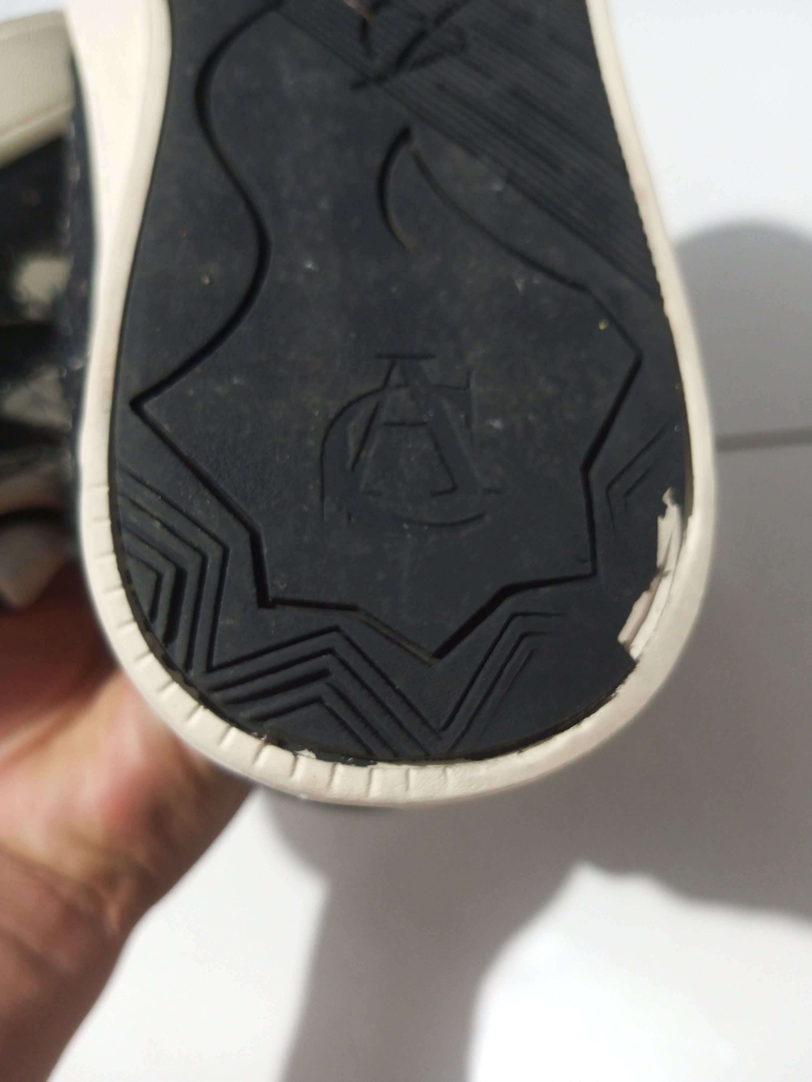 20471120 Achock skateboard mix denim balck & white sneakers Size US 6 / IT 36 - 11 Thumbnail