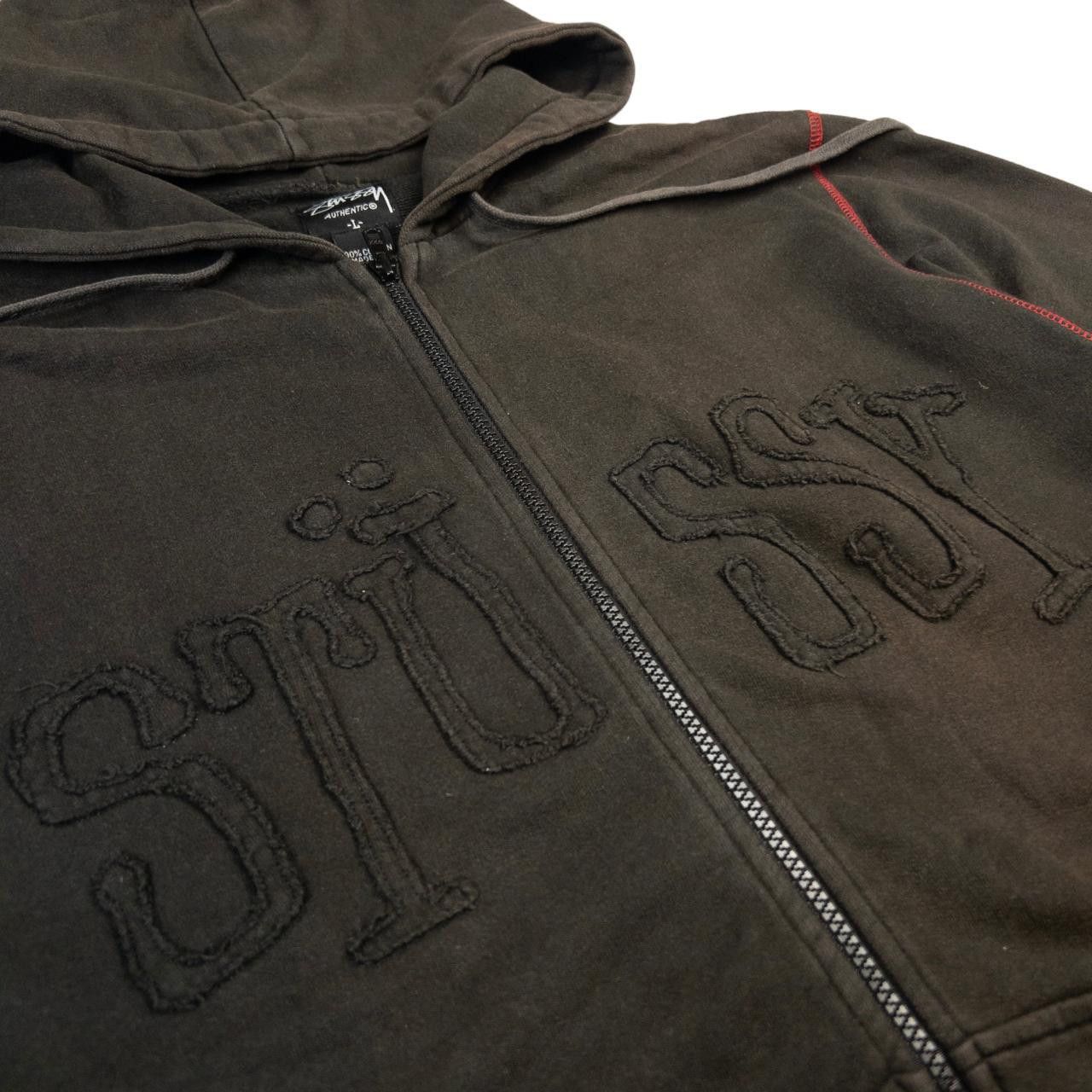 Vintage Stussy Zip Up Hoodie Size L