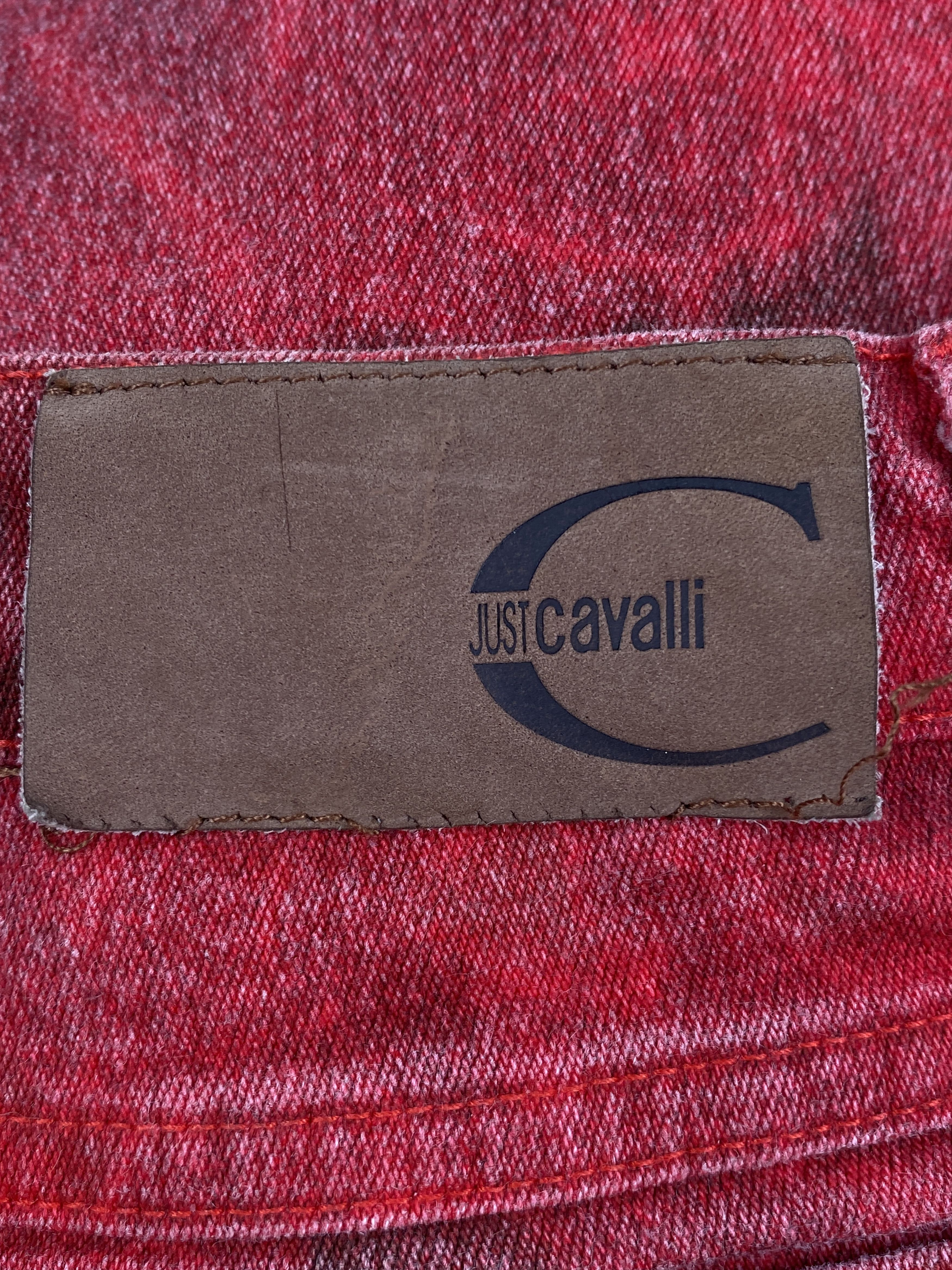 Roberto Cavalli Just Cavalli Printed Rose Bootcut Pants Size 26" / US 2 / IT 38 - 7 Thumbnail