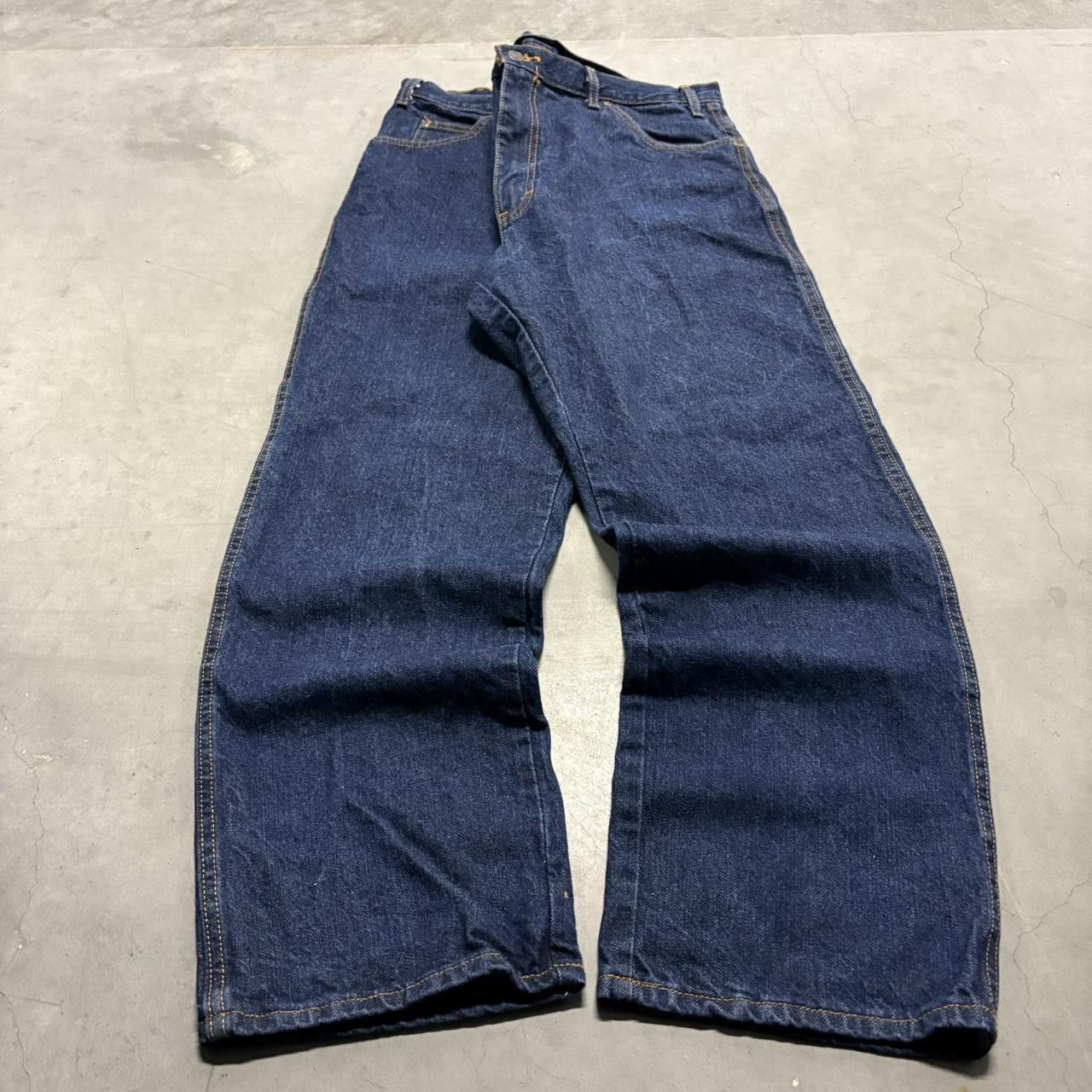 Dickies Crazy Vintage Y2K/2000s Baggy Dickies Dark Blue Wash Workwear Style Streetwear Denim Jeans! Size US 38 / EU 54 - 3 Thumbnail