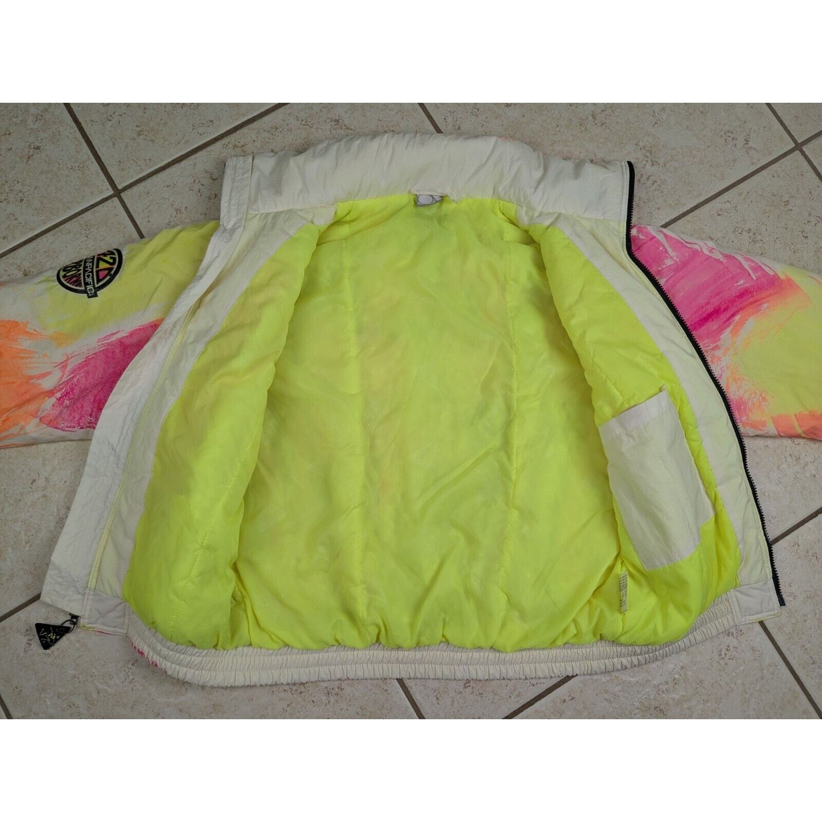 Ocean Pacific Vtg 80s Ocean Pacific OP 720 Airborne Neon Ski Jacket Hooded Size US L / EU 52-54 / 3 - 10 Thumbnail