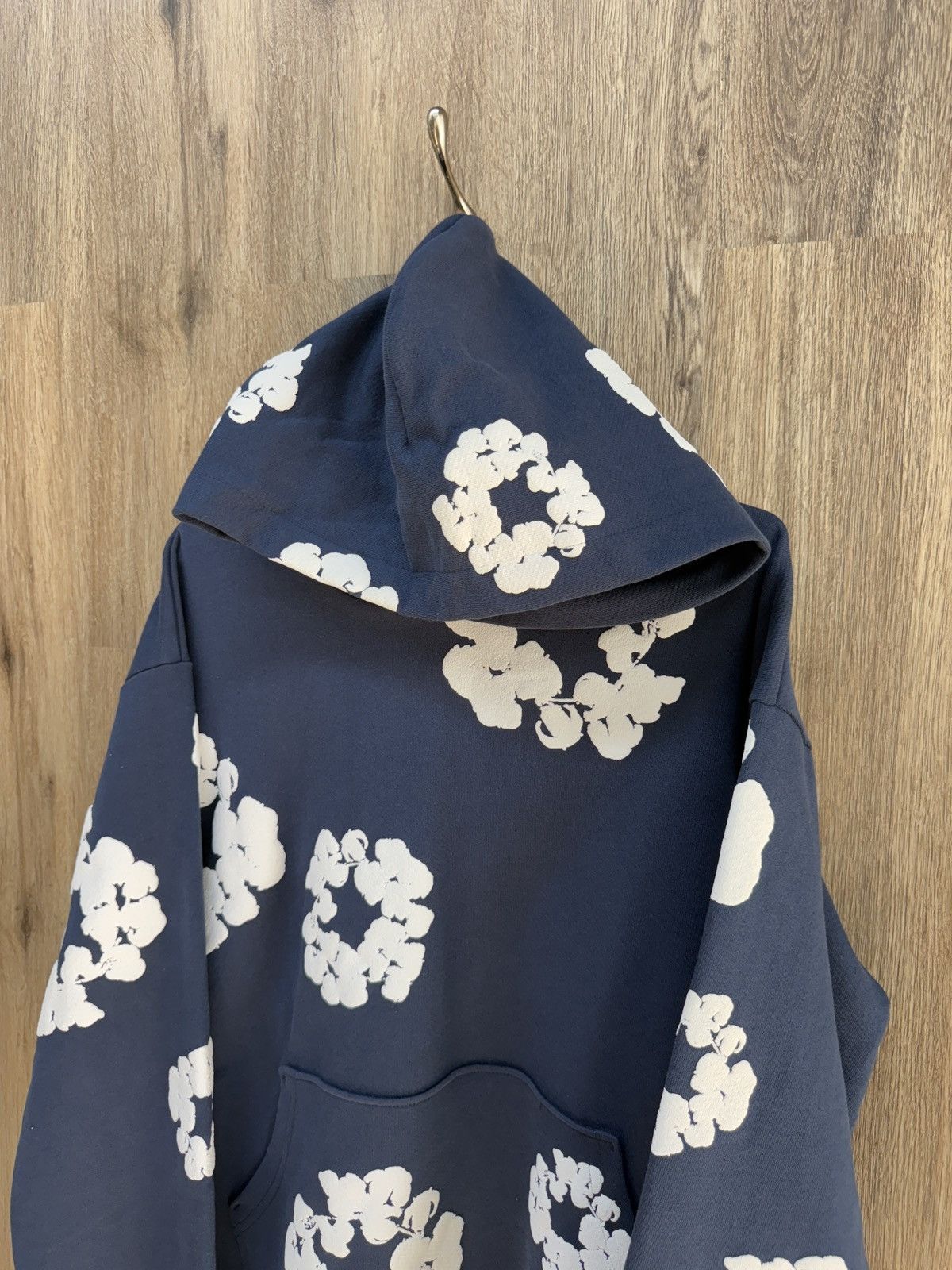 DENIM TEARS Denim Tears Navy Flower Hoodie Size US M / EU 48-50 / 2 - 3 Thumbnail