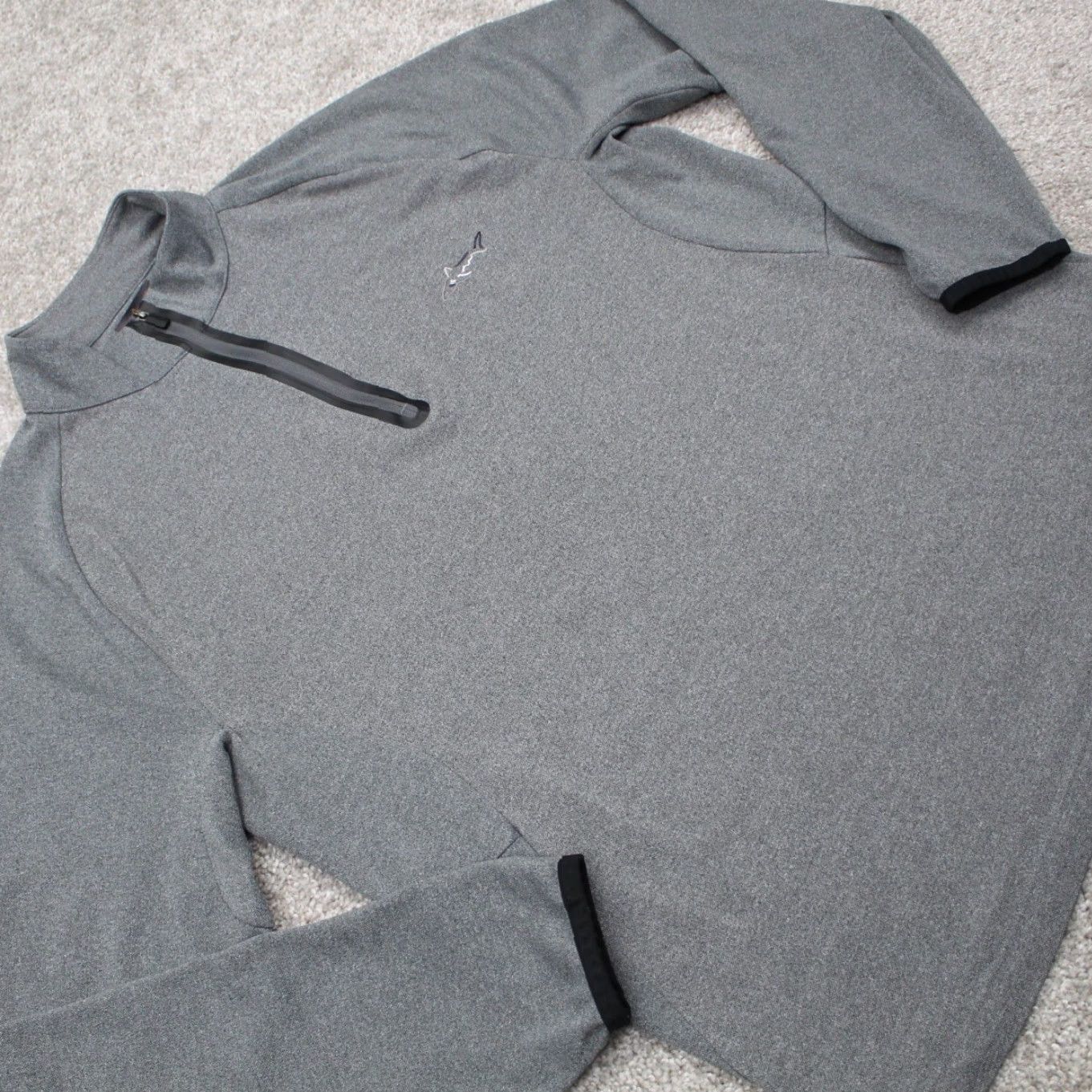 Tasso Elba Greg Norman for Tasso Elba Sweatshirt Mens Small Gray 1/4 Zip Pullover Sports Golf Shirt Size US S / EU 44-46 / 1 - 6 Thumbnail
