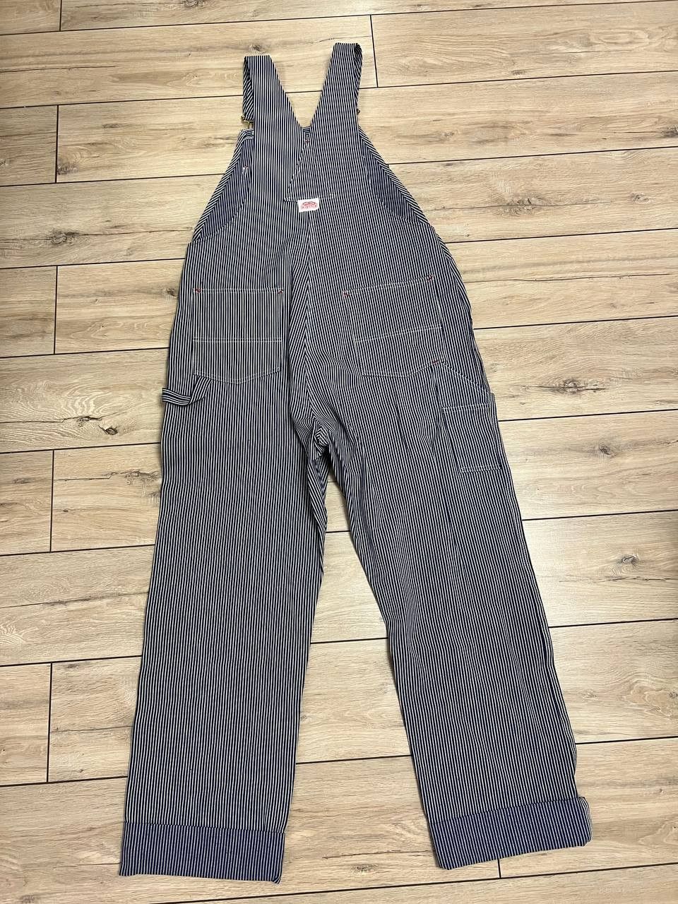 Other Vintage Round House Hickory Stripe Denim Overalls USA 40x34 Size US 40 / EU 56 - 3 Thumbnail
