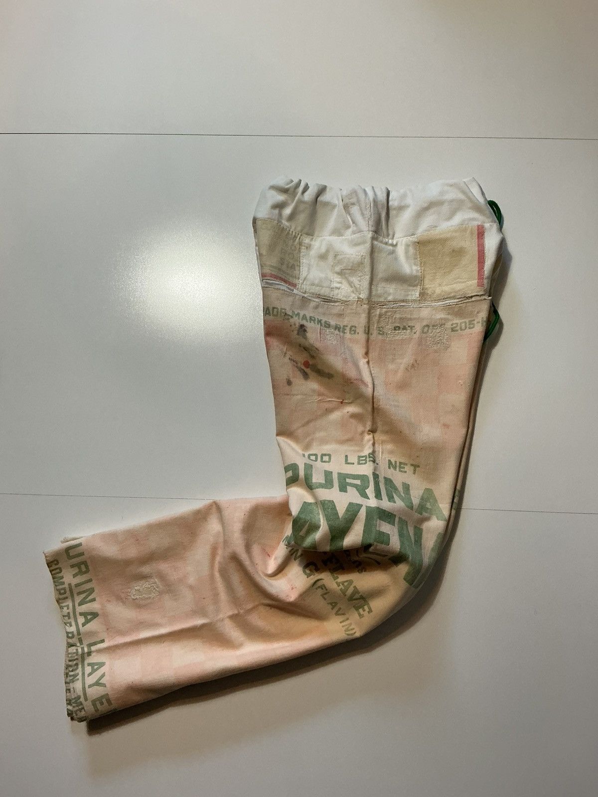 Vintage Vintage Purina Layena Feed Sack Patchwork OOAK Canvas Pants Size US 30 / EU 46 - 3 Thumbnail